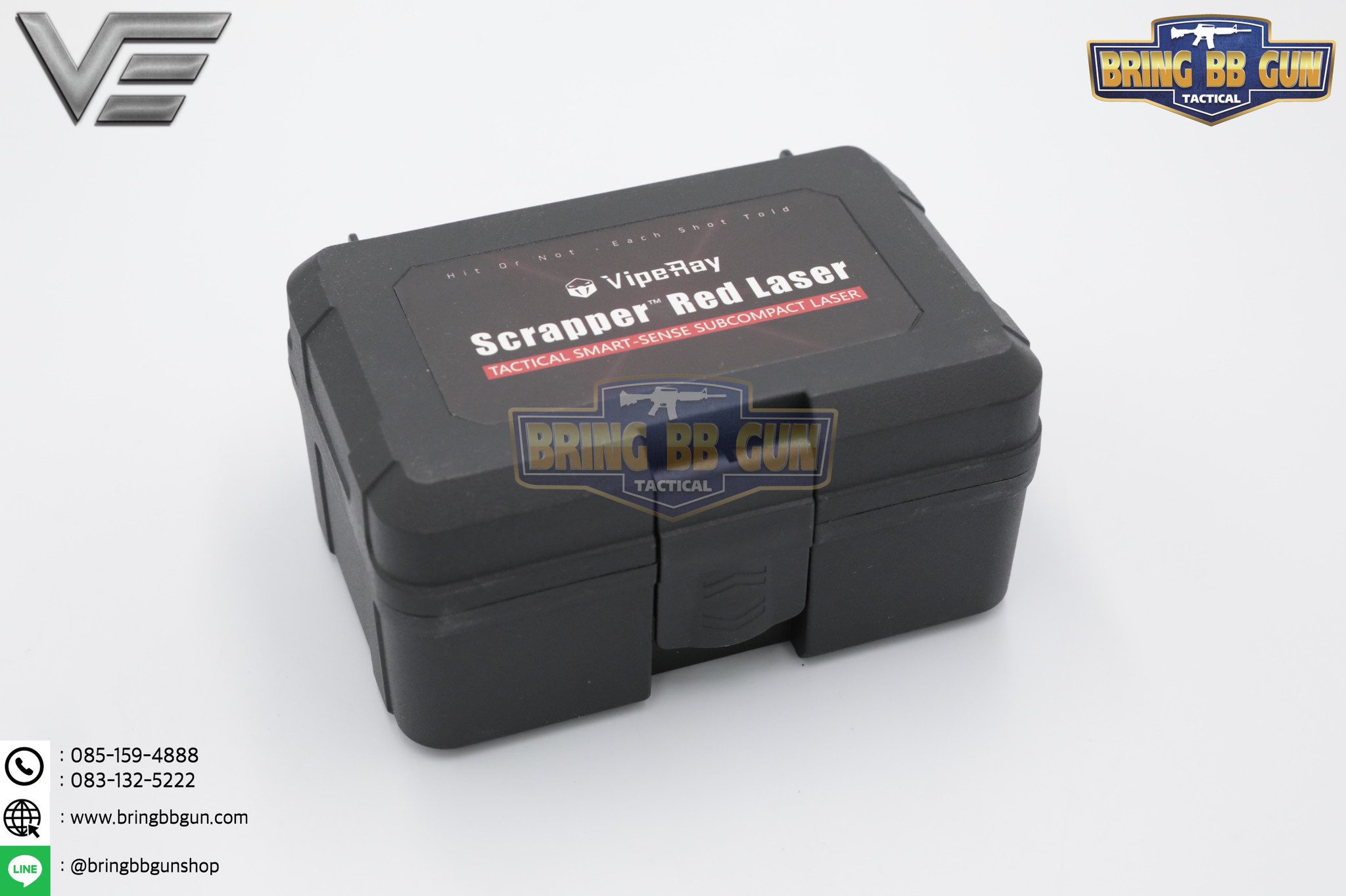 เลเซอร์สีแดงชี้เป้าติดปืน (Sub-Compact) ยี่ห้อ Vector Optics รุ่น Viper Ray Scrapper (Viper Ray Scrapper Sub-Compact Pistol Flashlight)