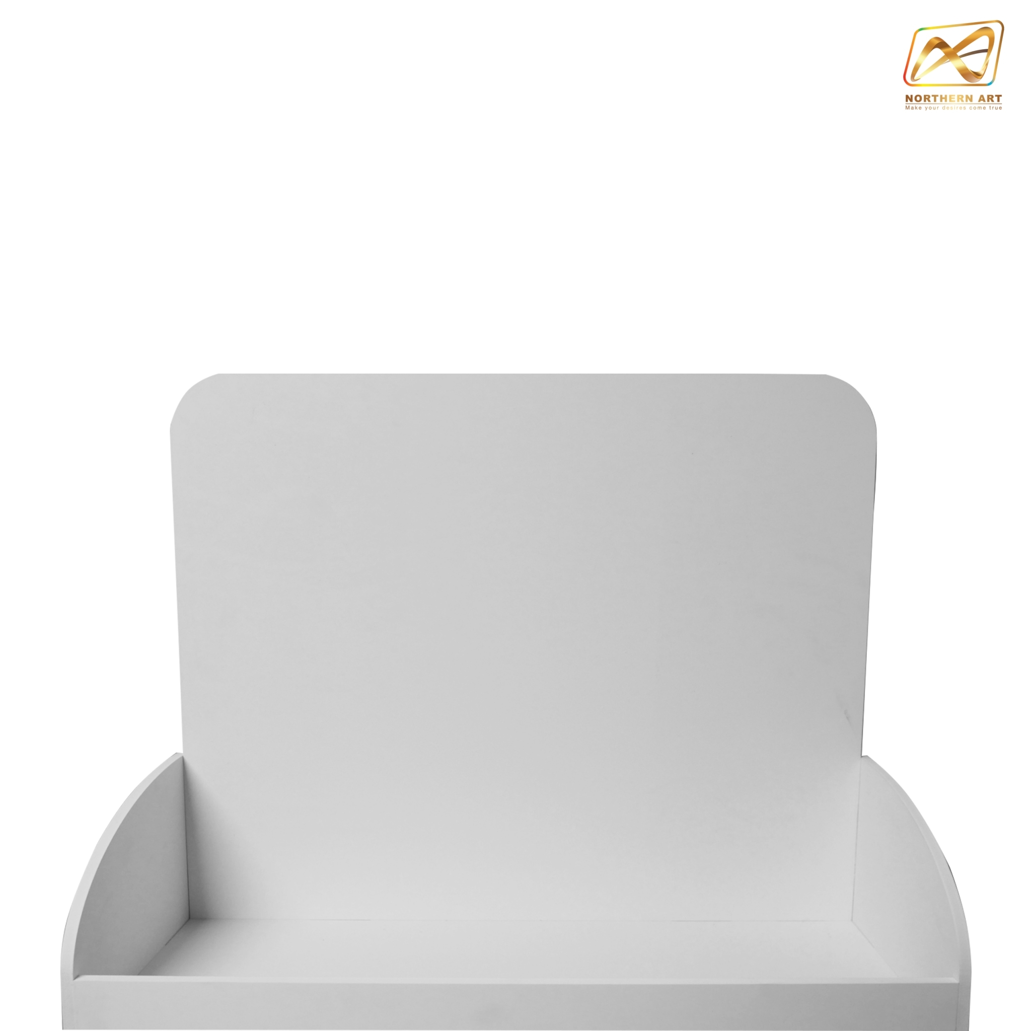 ชั้นวางสินค้าพลาสวูด 5 ชั้น ขนาด (W)55 x (D)25 x (H)160 ซม.พลาสวูดหนา 8 มม.พร้อมงานพิมพ์