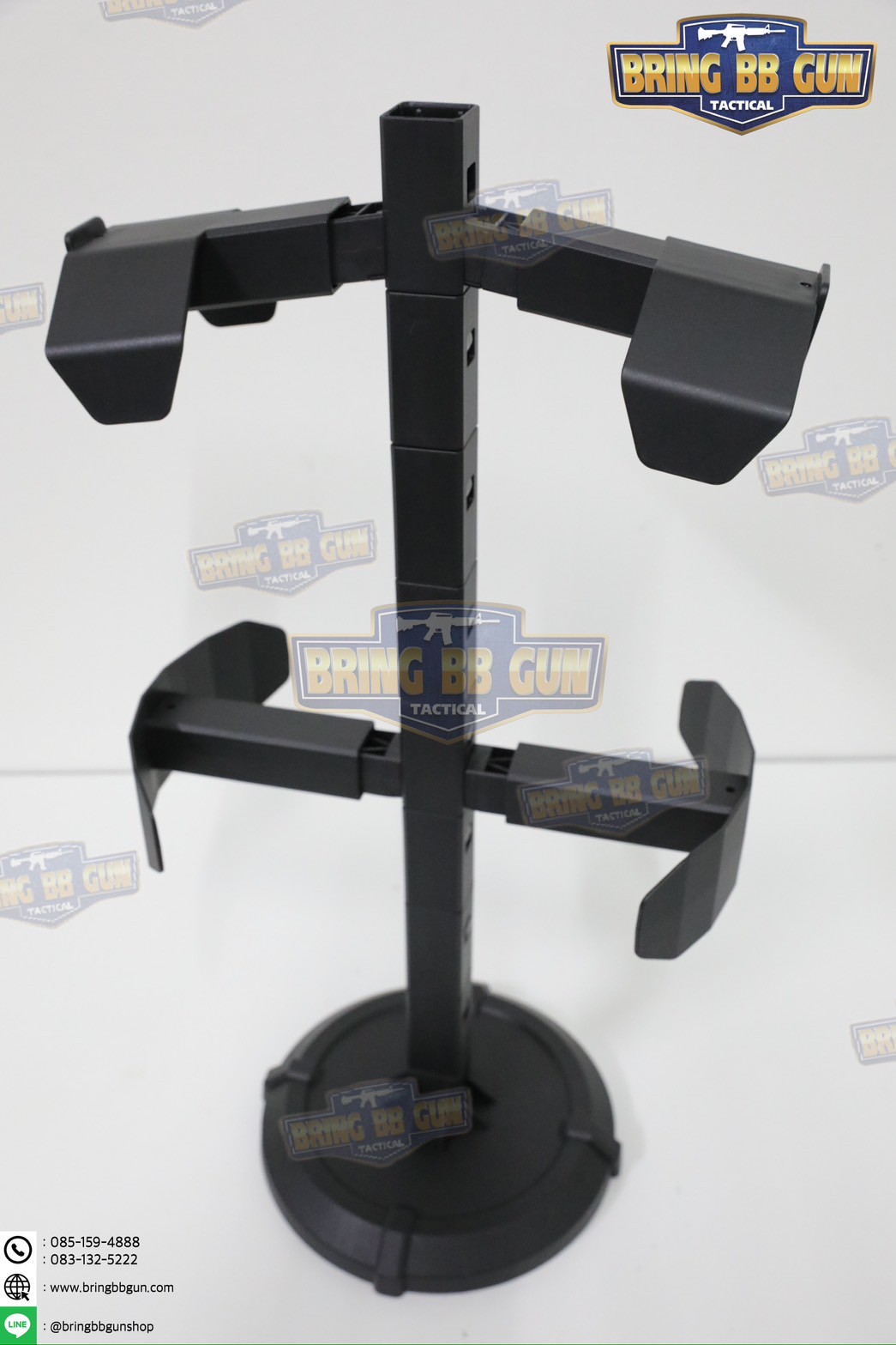 แท่นวางหมวก-เสื้อเวส-เข็มขัด (เสาแขวนหมวก-เสื้อเวส-เข็มขัด) (ที่แขวนอเนกประสงค์) (Equipment Display Stand)