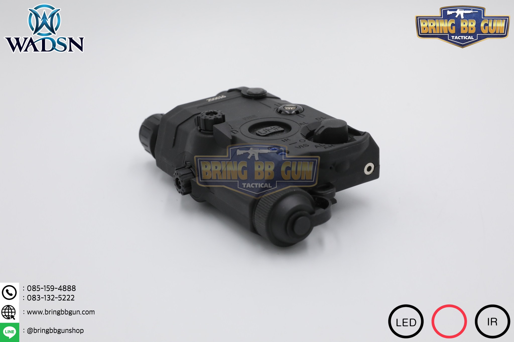 กล่อง PEQ-15 LA-5C Laser Pointer ยี่ห้อ WADSN รุ่น Real Grade (รุ่น Top) รุ่นไฟฉาย และ เลเซอร์สีแดง