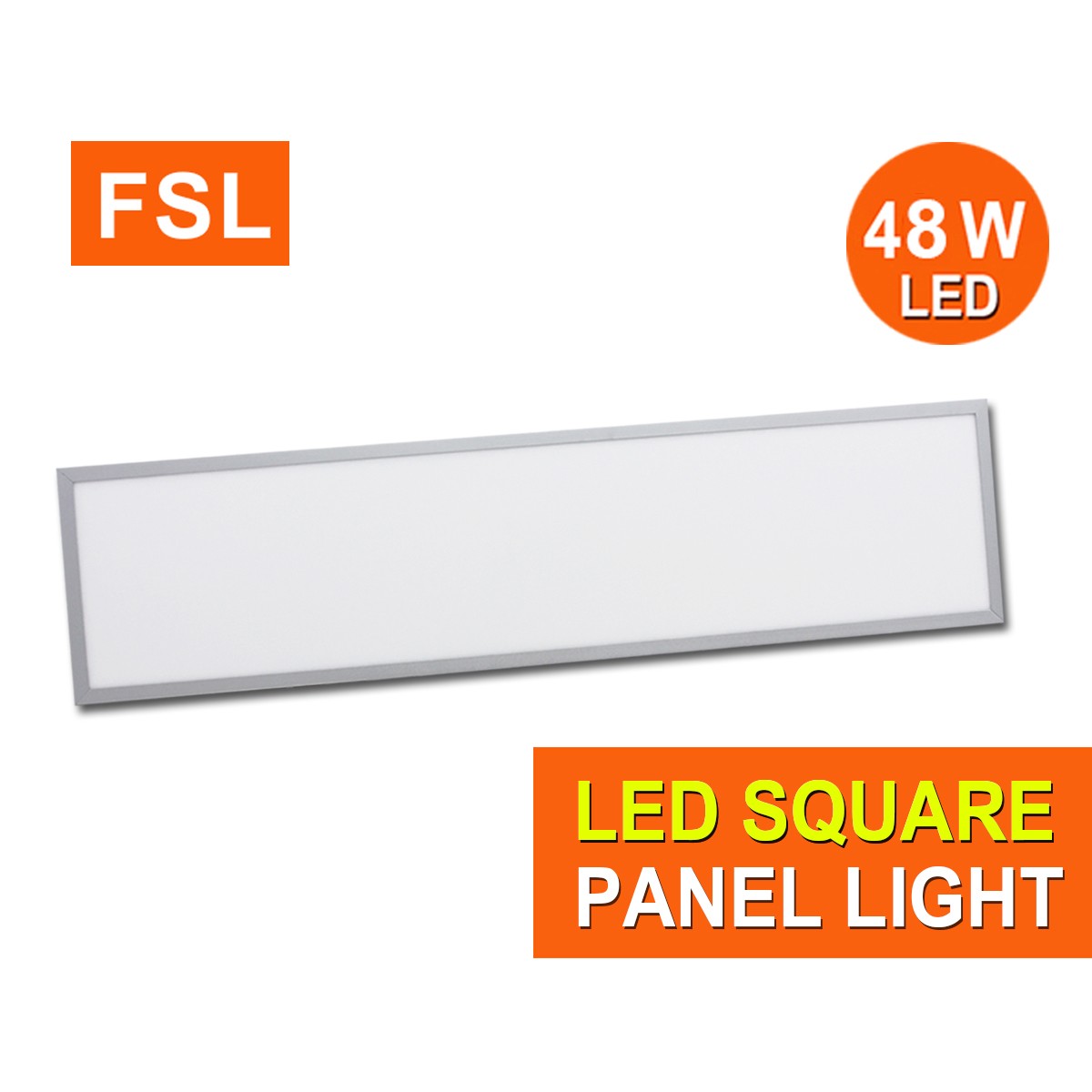 โคมทีบาร์ FSL-T-BAR-PANEL-30X120-48W มีแสงขาวและวอร์มไวท์