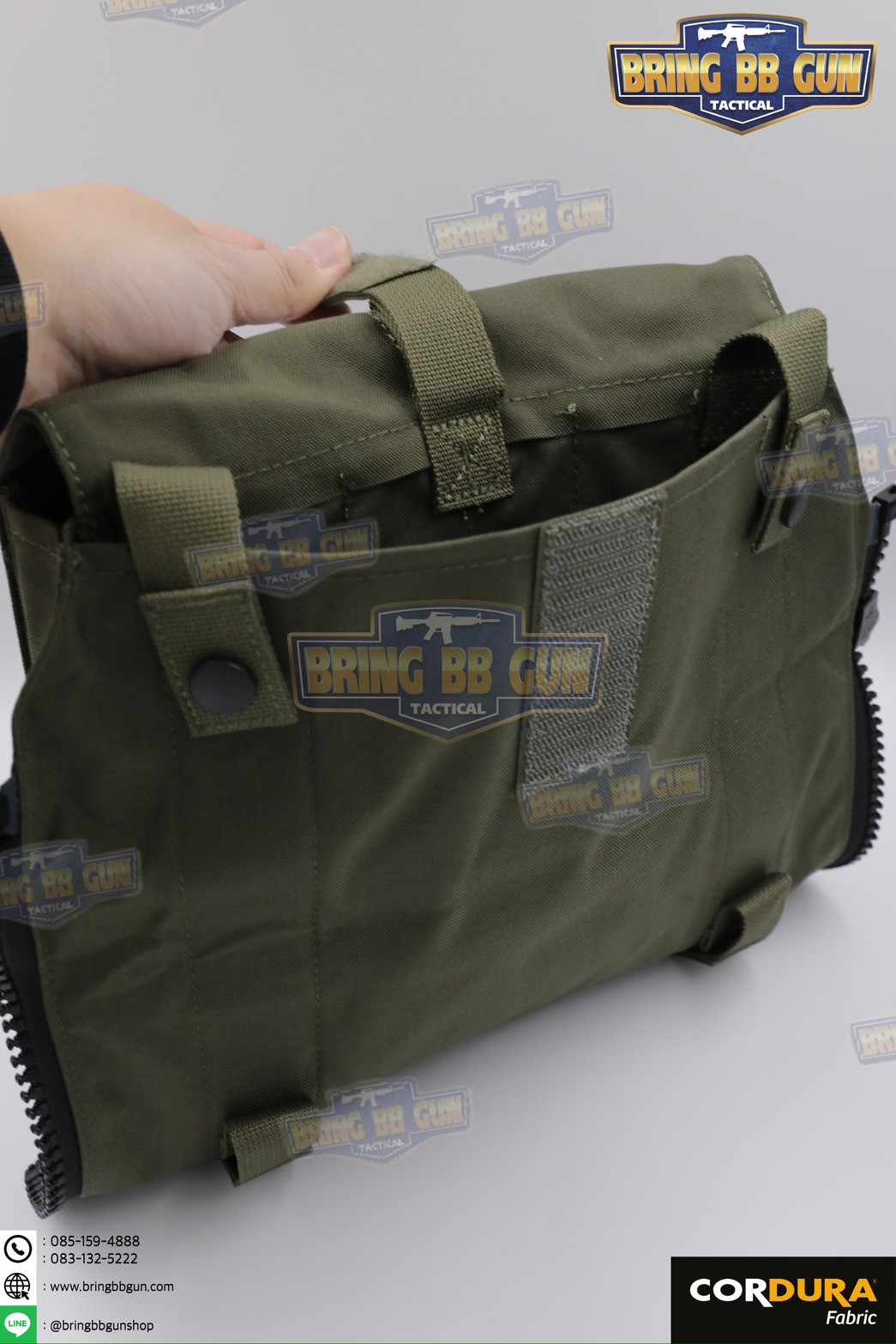 กระเป๋าติดเวส รุ่น Pouch Zip-On Panel 1.0 (กระเป๋าติดหลังเสื้อเวส) (Back Panel Tactical Supplement) (Hydro Pack)