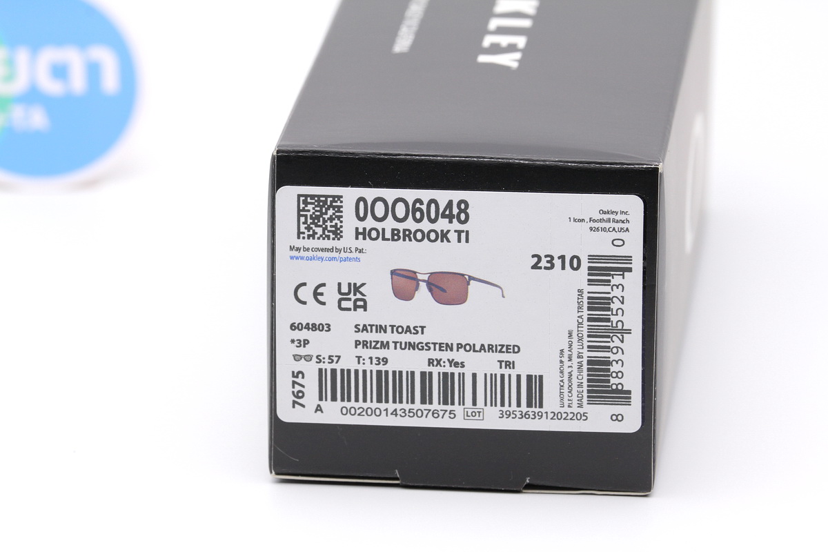 Oakley HOLBROOK TI Satin Toast/Prizm Tungsten Polarized SKU#OO6048-03