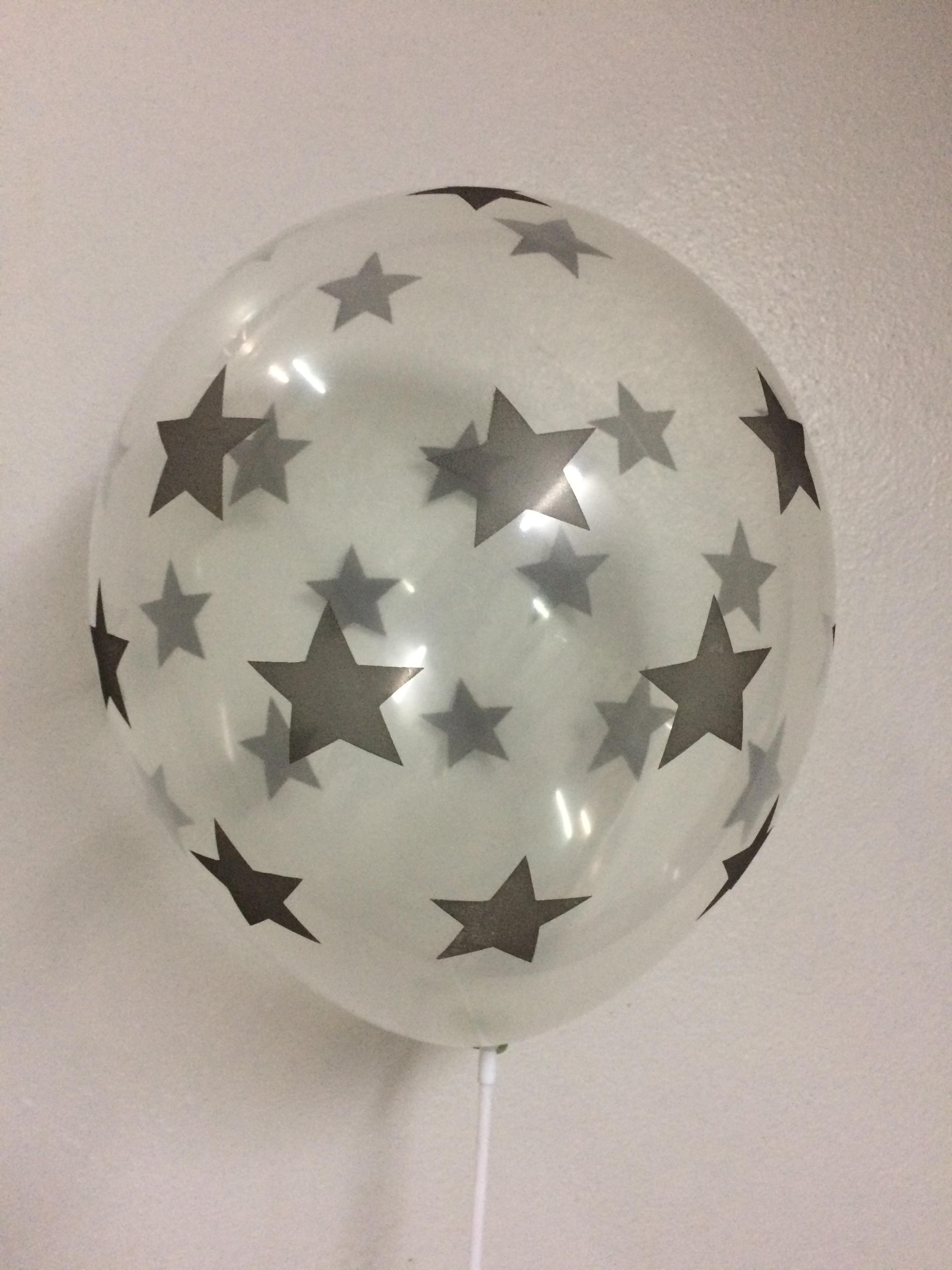 ลูกโป่งลายดาวใหญ่ 12 นิ้ว - 50 ใบต่อแพ็ค