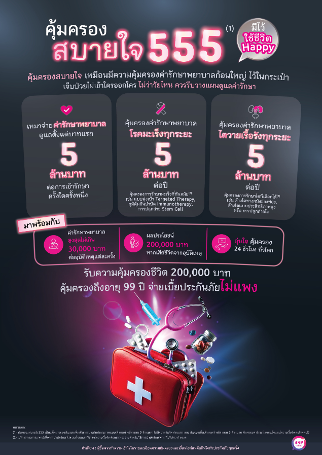 ประกันคุ้มครองสบายใจ 555