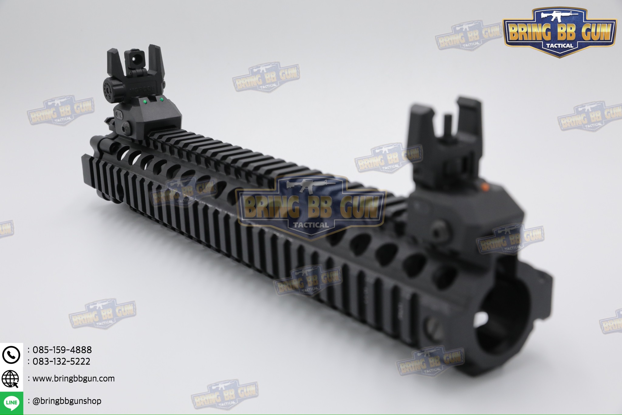 ศูนย์หน้า-หลังพับได้แบบพลาสติก MGPCQB รุ่น Armor Gen2 เรืองแสง