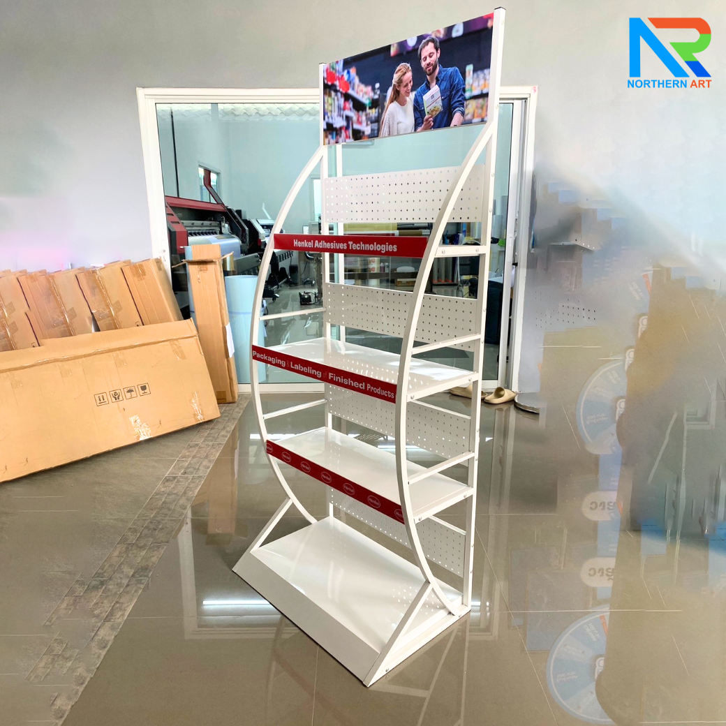 ชั้นวางสินค้าเหล็ก 4ชั้น สีขาว ขนาด(W)70 x (D)45 x (H)170 cm.(ถอดประกอบได้) แข็งแรง รับน้ำหนักได้ดี