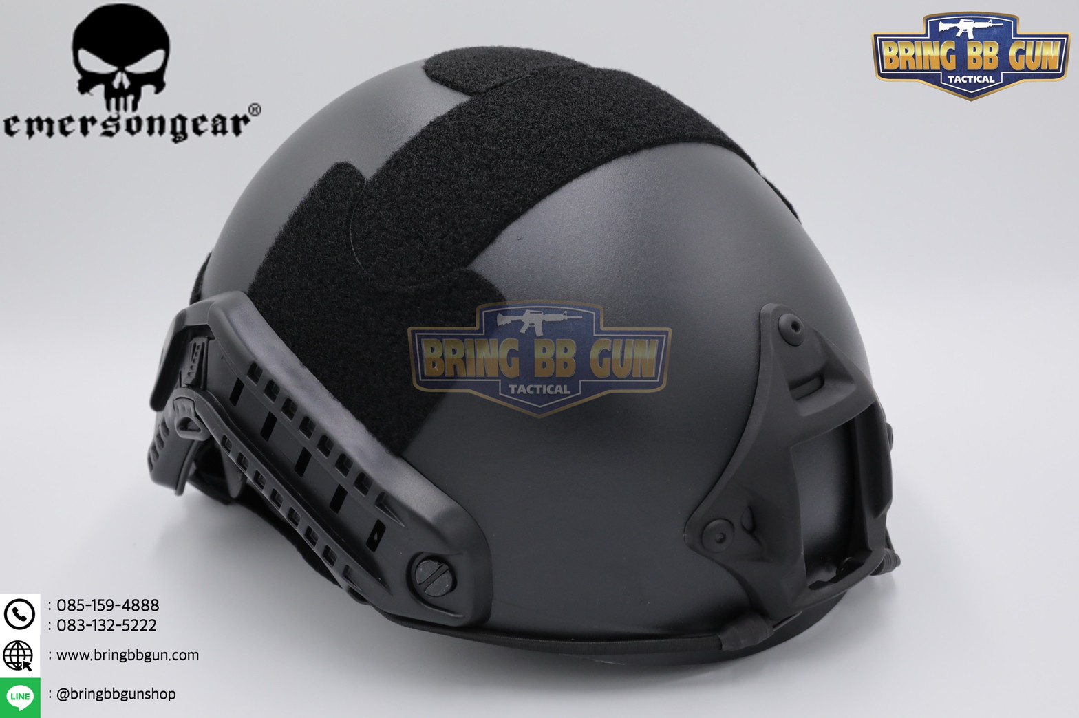 หมวก Fast ยี่ห้อ Emerson รุ่น ปรับท้ายทอยได้ (หมวกฟาส) (Fast Helmet MH type)