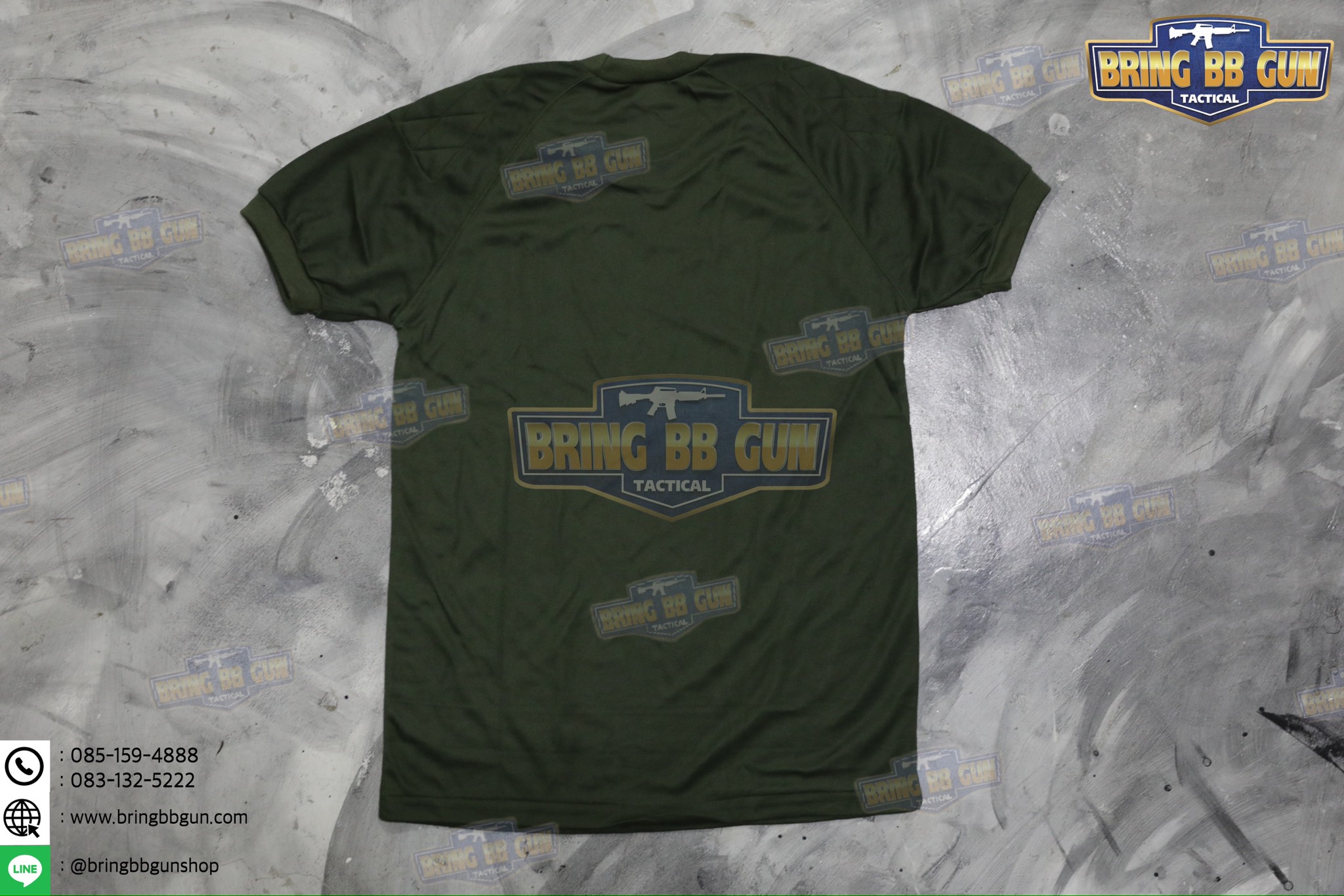 เสื้อยืดรองบ่า บุไหล่ (ผ้า TC)