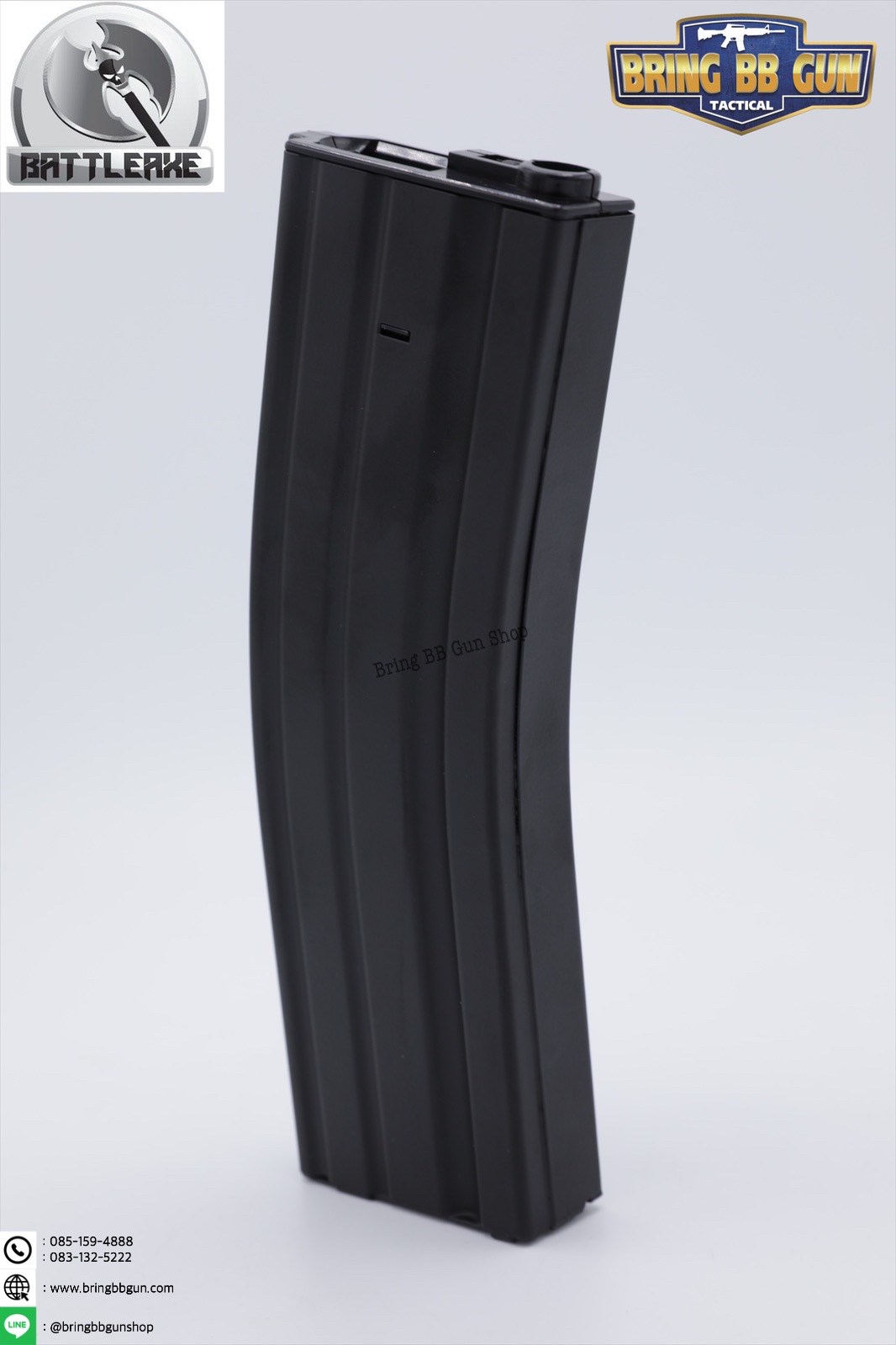 แม็กกาซีน M4 แบบปั่น ทรง เดิม(เหล็ก) รุ่น 500 นัด(รุ่นยาว) (M4 Hi-cap magazine)