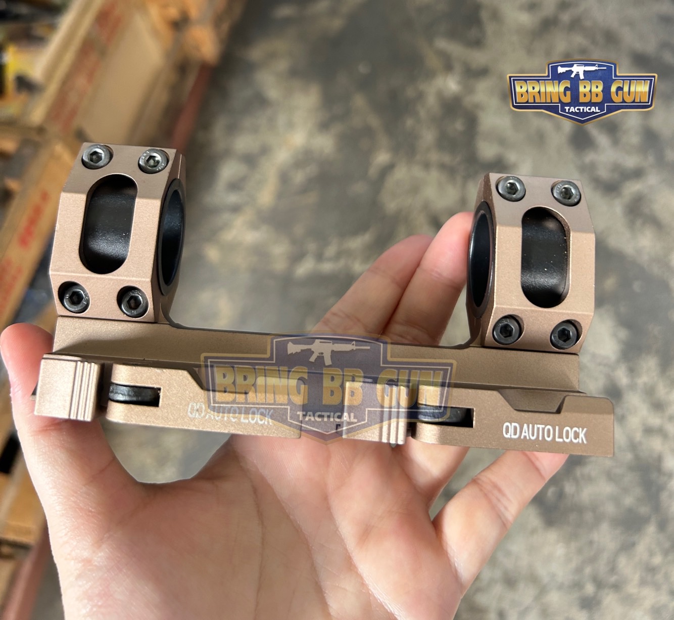 ขาจับกล้องคู่แบบปลดไว (ไซค์เล็ก) Scope AR Recon QD Mount ขาจับกล้องขนาดวง 25 และ 30mm. รุ่นปลดไว จับราง 20 mm.