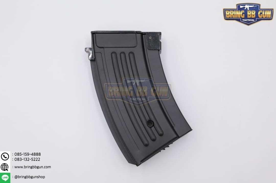 แม็กกาซีน AK แบบปั่น 250 นัด ทรง เหล็ก (แม็กกาซีน AK แบบสั้น) (AK magazine)