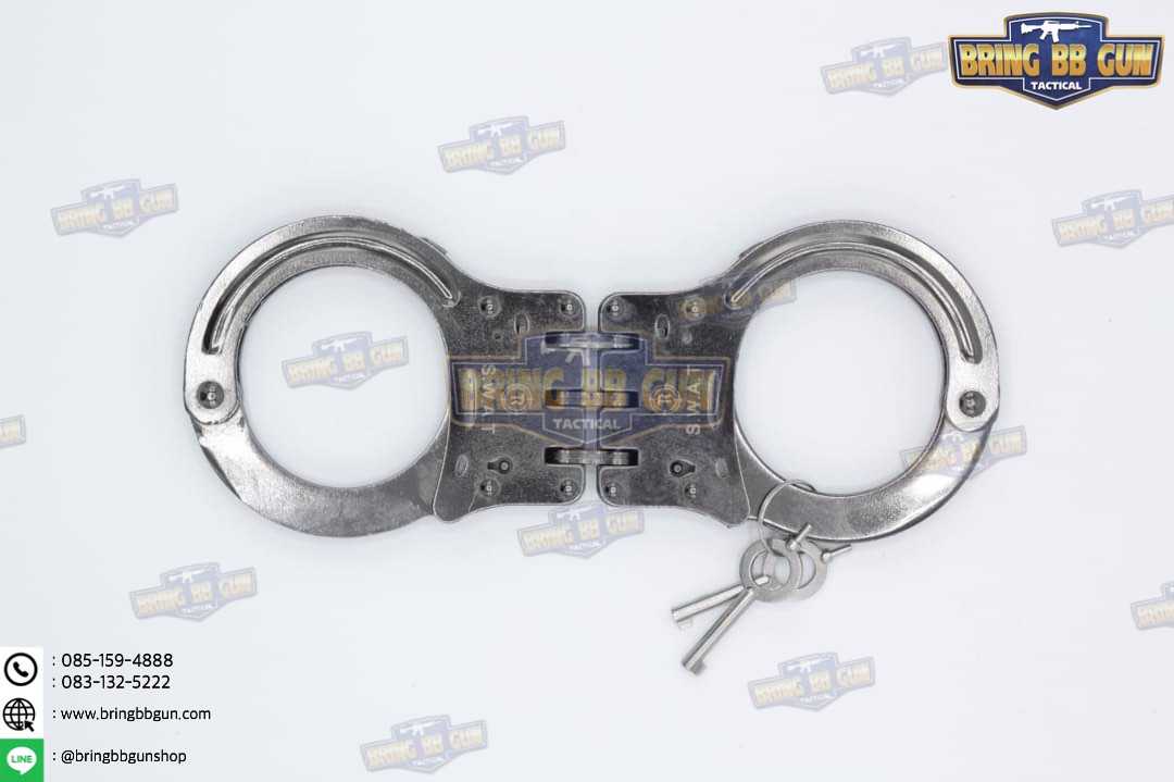 กุญแจมือ รุ่นบานพับ ดอกกลม