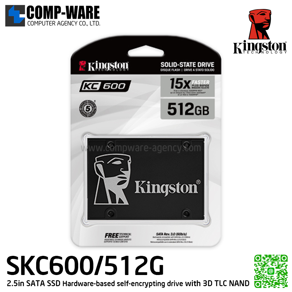 Kingston 512GB KC600 SATA 6Gb s 2.5" Internal Solid State Drive SKC600/512G