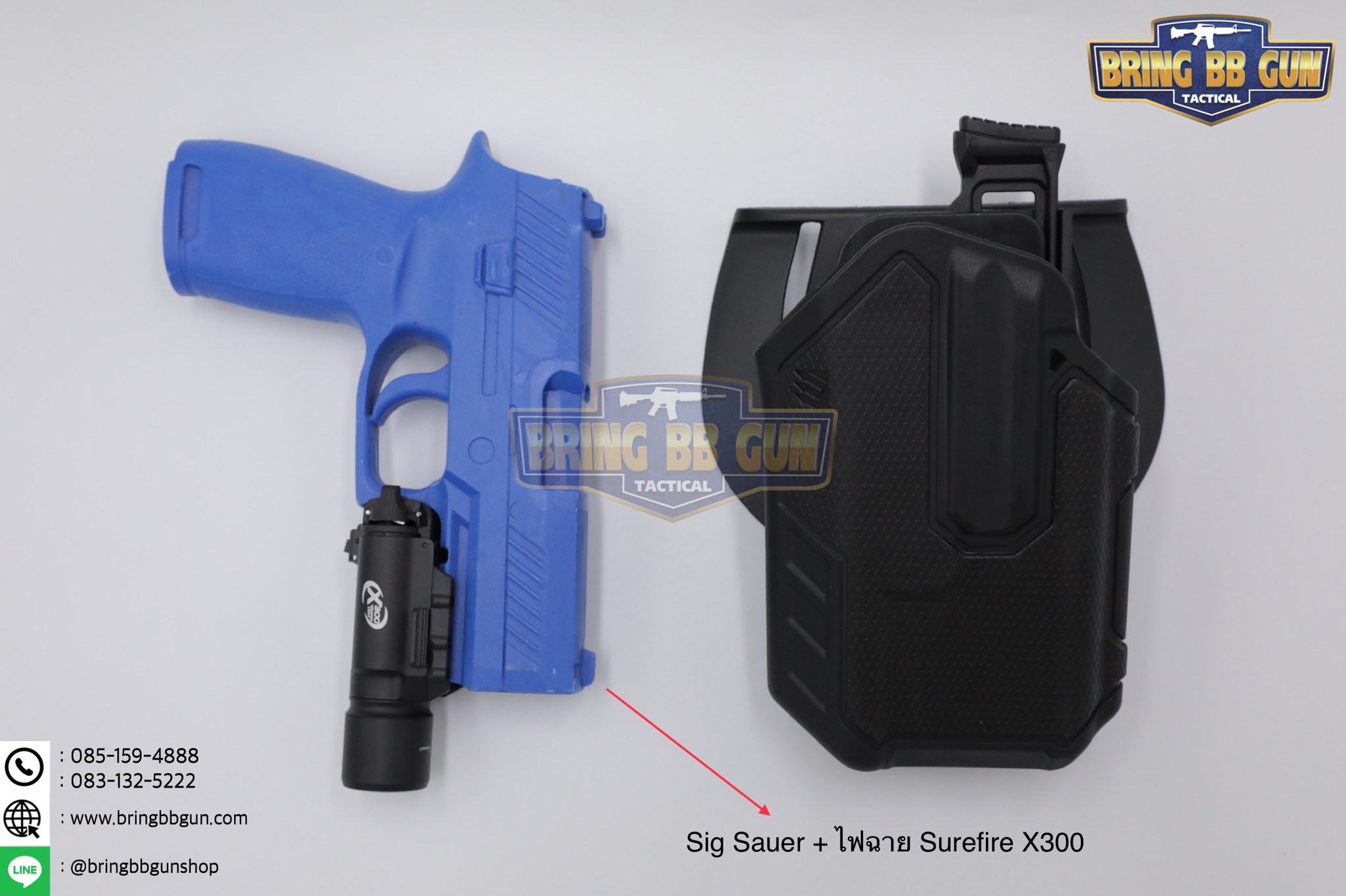 ซองปืนพกนอกปลดนิ้วโป้ง Black Hawk รุ่น Omnivore (Omnivore Multifit Holsters) (ซองปืน+ไฟฉาย)