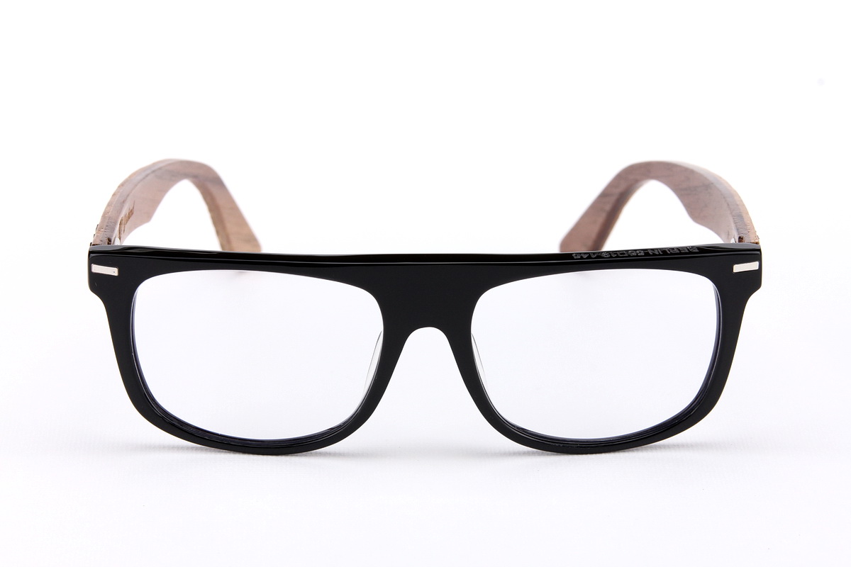 กรอบแว่นสายตาขาไม้ Weekend Duet Collection Berlin Black (Light)