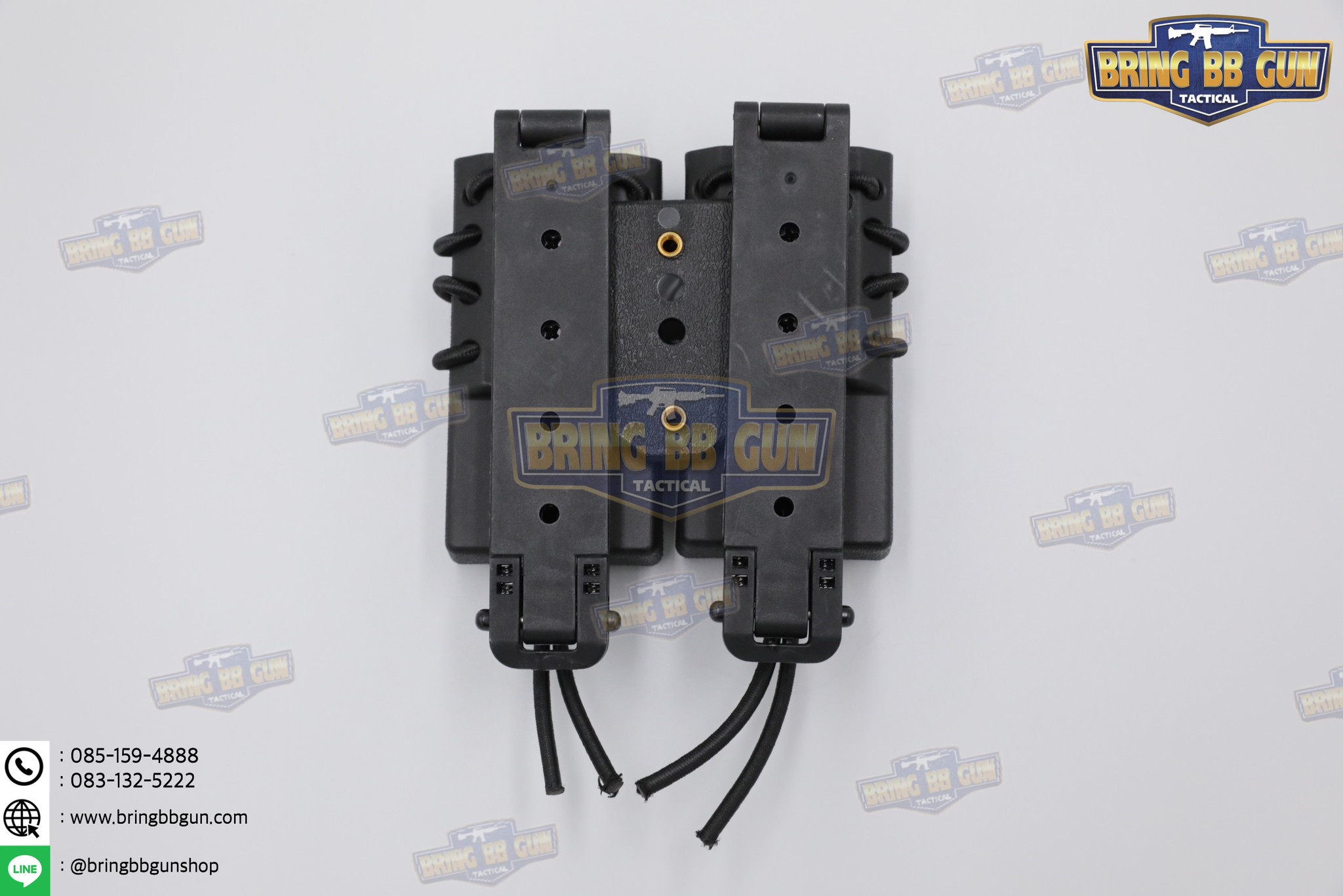 ซองแม็กกาซีนคู่โพลิเมอร์ 9 mm. Urban Assault 9mm Double Quick Pull Mag Case