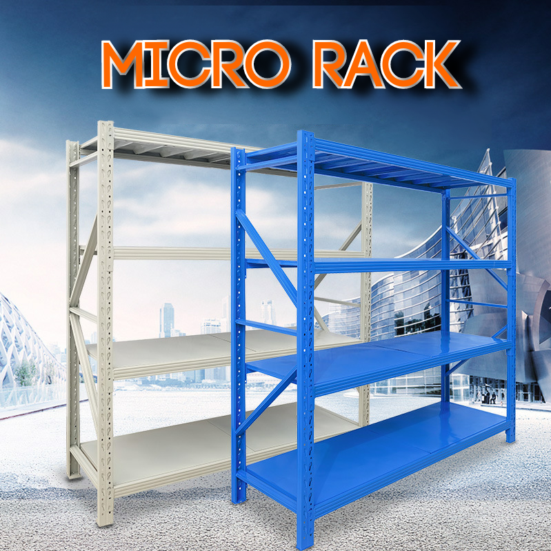 Micro Rack W200 x D60 x H200 cm. สีน้ำเงิน [ชั้นวางเหล็ก]
