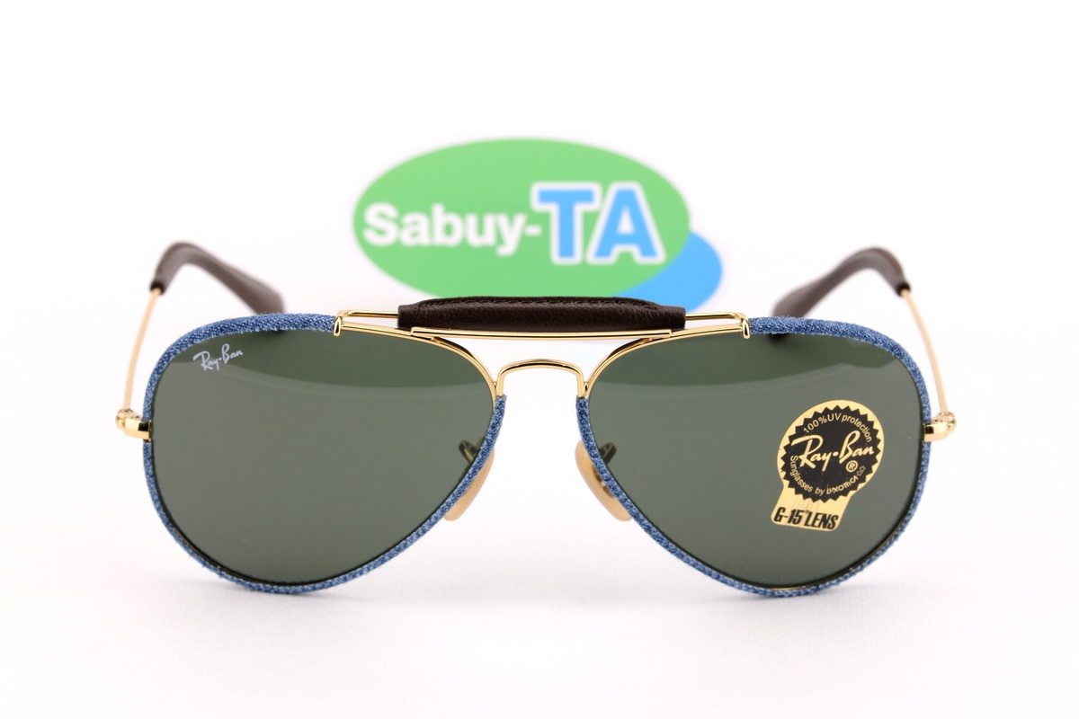 RayBan Craft Outdoorsman RB3422Q 919431 Jeans and Leather