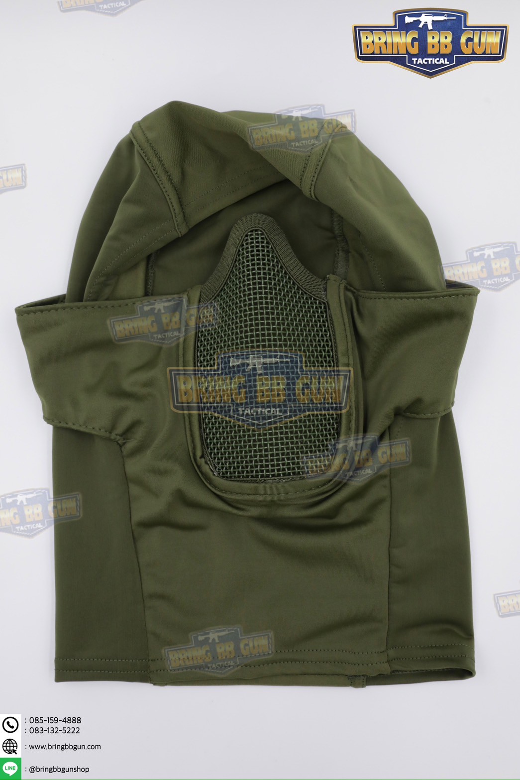 โม่ง+ตระแกรงเหล็กกันปาก (Tactical Headgear)