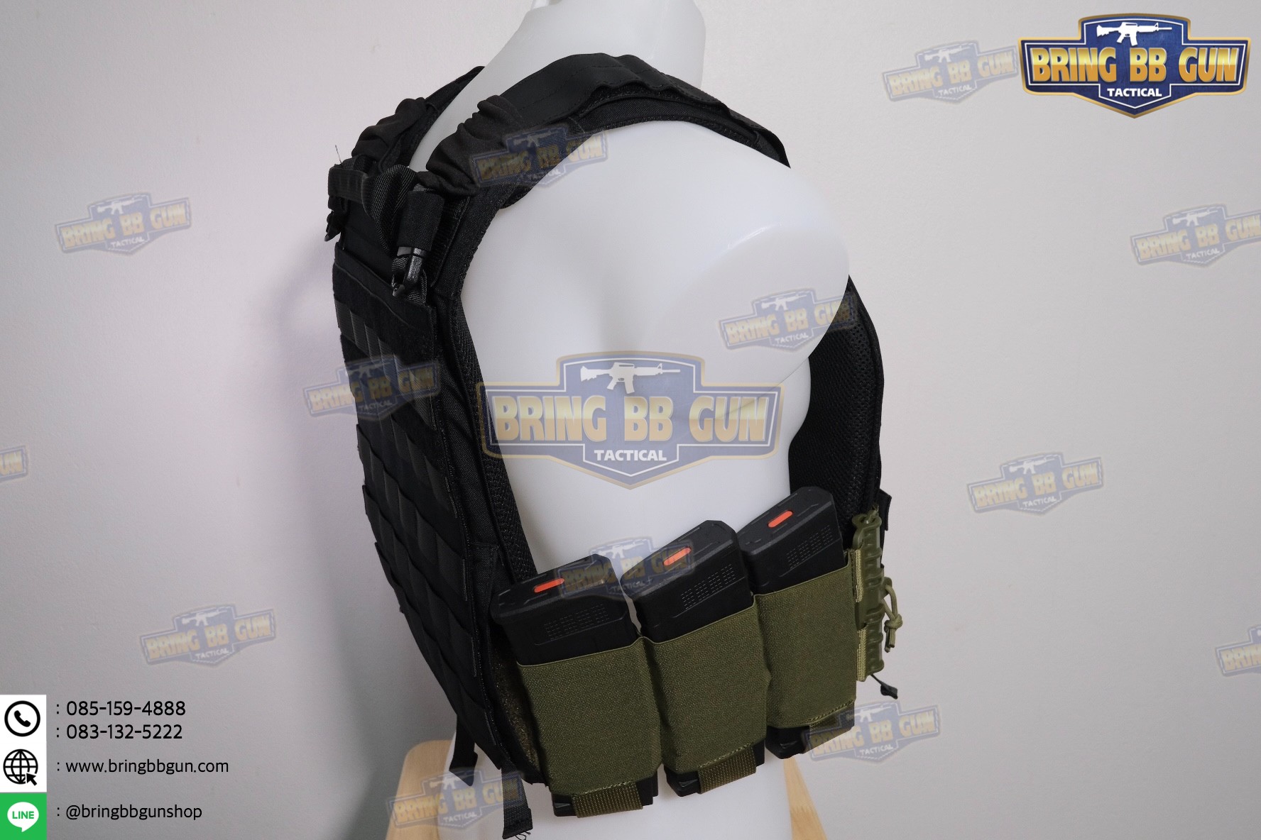 ชุดเซ็ตปลดเสื้อเกราะไว (ชุดสายโอบ-ปลดไว แบบยางยืด) (QD Elastic Cummerbund)