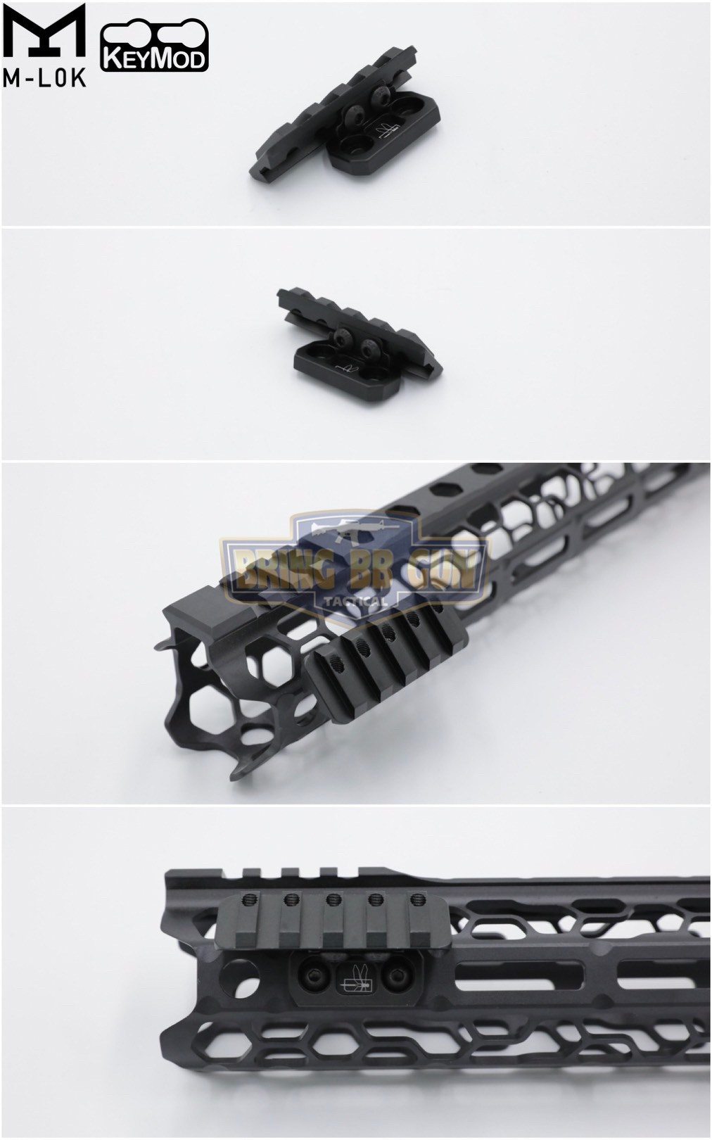 รางเฉียง Thorntail 2 ระบบ M-Lok/Keymod (รางเฉียง 45 องศา) (Thorntail 2 1913 M-Lok/Keymod offset Light Mount) (Offset Light/Optic Mount)