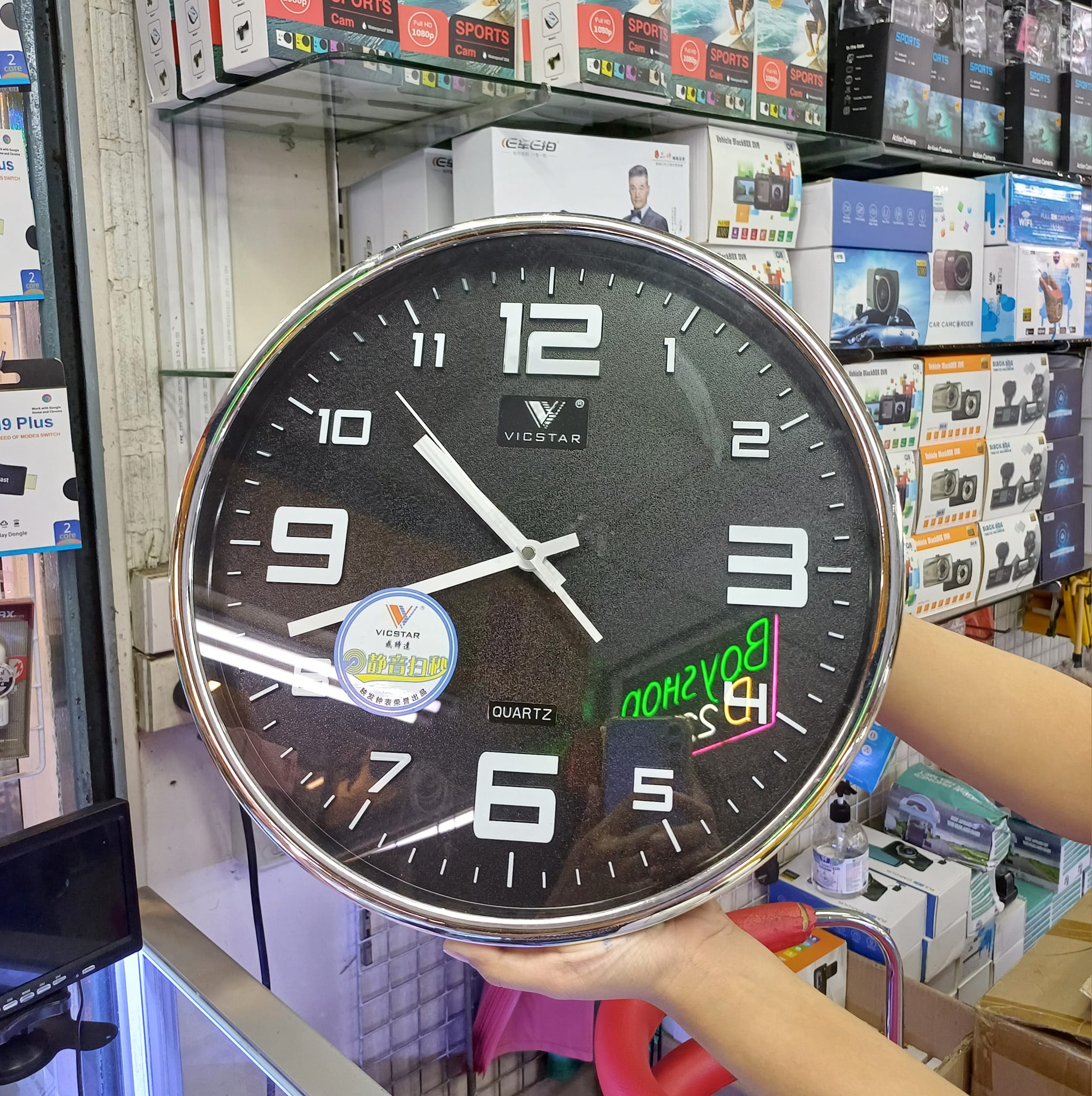 กล้อง CCTV วงจรปิดออนไลน์ นาฬิาแขวนผนัง wall clock camera