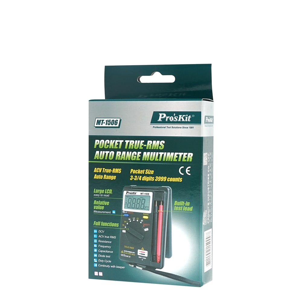 มัลติมิเตอร์แบบ True RMS แบบพหพา MT-1506 PROSKIT
