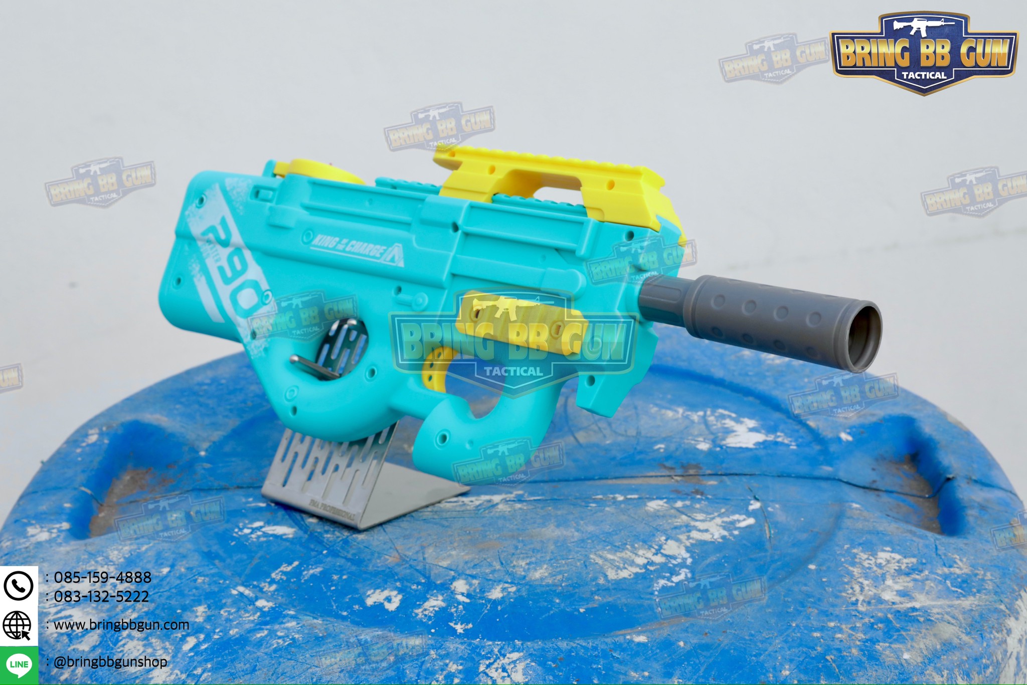 ปืนฉีดน้ำไฟฟ้า รุ่น P90 (ปืนฉีดน้ำของเล่น) (ปืนฉีดน้ำอัตโนมัติ) (ยิงได้ต่อเนื่อง)