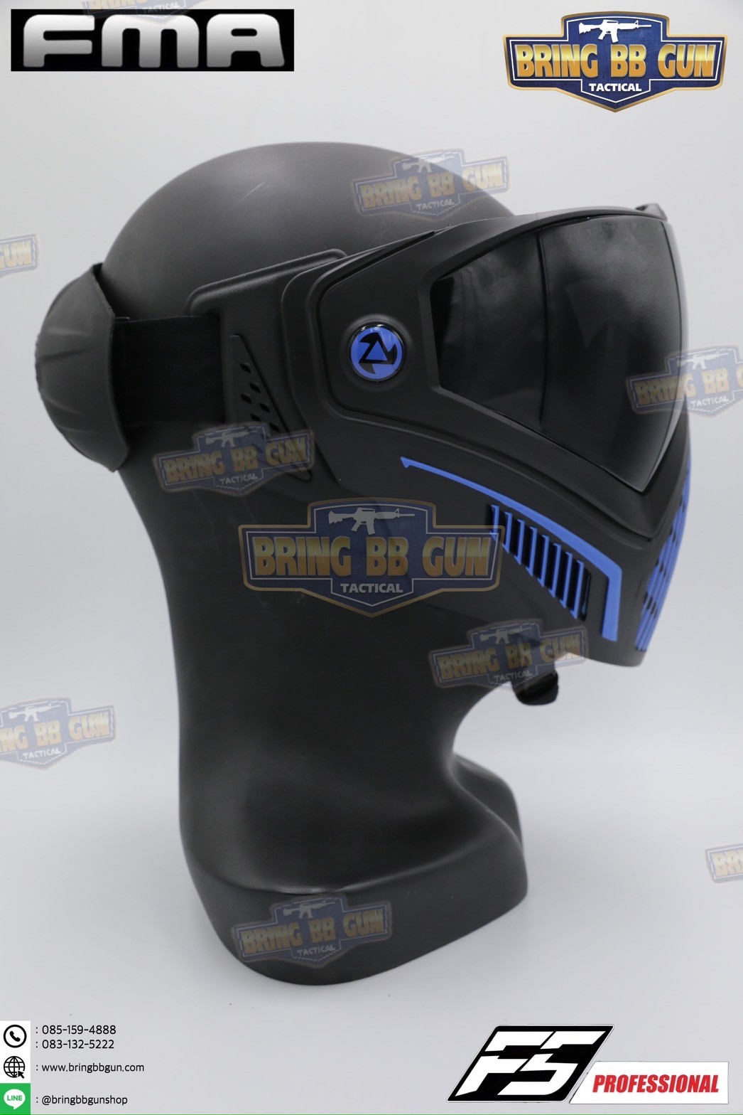 หน้ากาก F5 ยี่ห้อ FMA (FMA F5 STORM GOGGLE MASK) (F5 Professional) (Storm Goggle Mask)