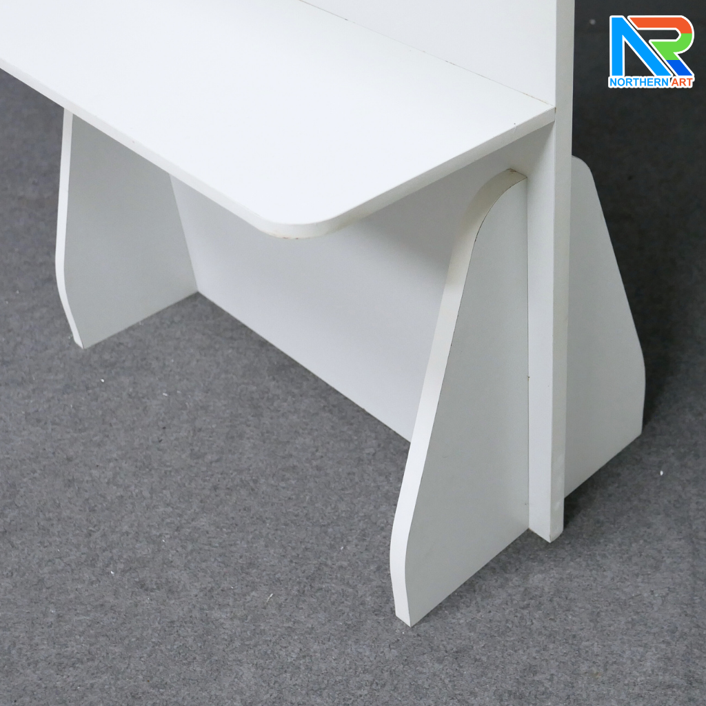 ชั้นวางสแตนดี้ไม้ MDF ปิดผิวเมลามีน ขนาด (W) 58 x (L) 30 x (H) 160 cm.