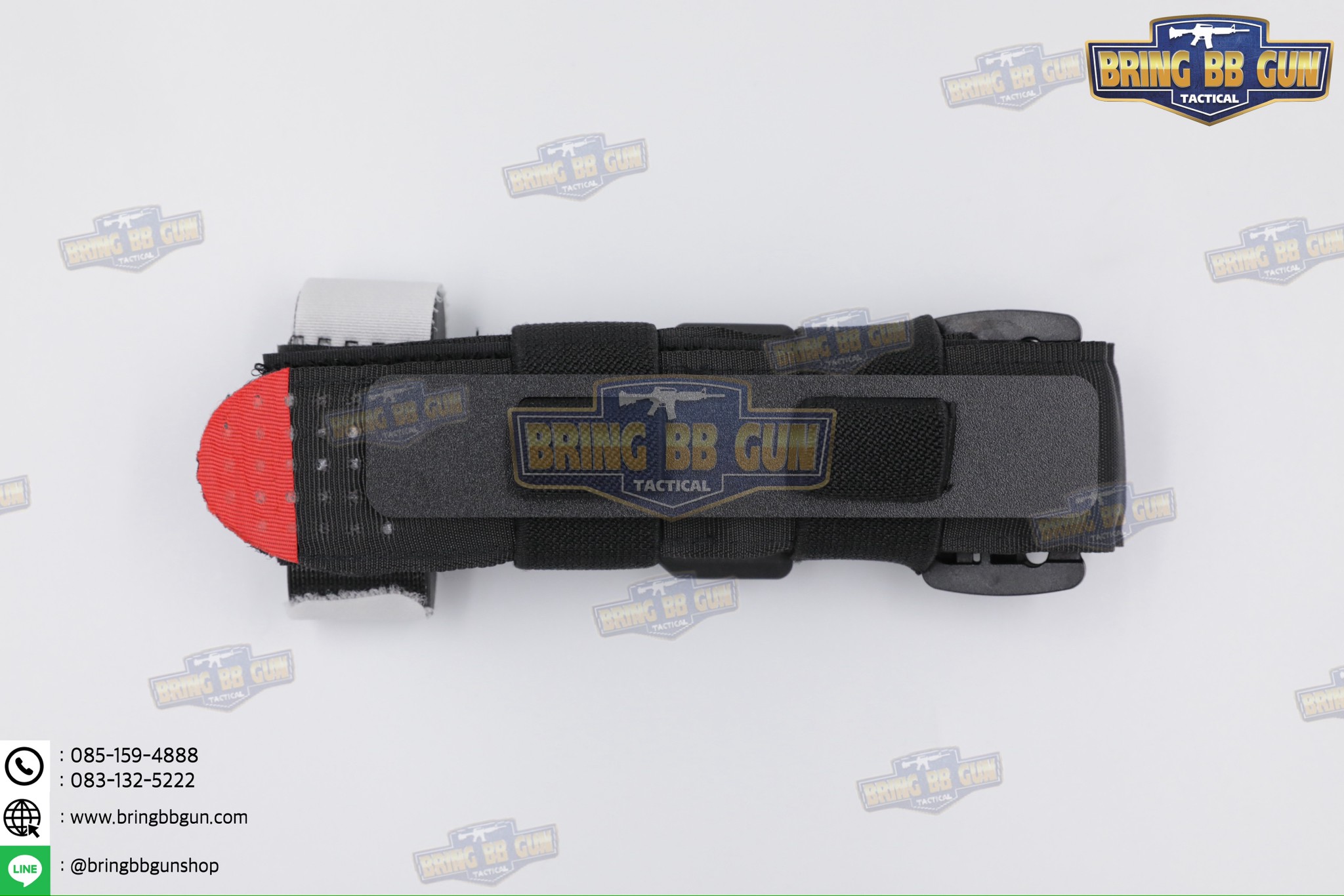 สายรัดเก็บทูนิเก้ แบบMolle ติดเข็มขัดยุทธวิธี/เสื้อเวส ยางยืด(สำหรับเก็บทูนิเก้) แบบMolle ติดเข็มขัดยุทธวิธี/เสื้อเวส สายรัดจัดเก็บอุปกรณ์ทูนิเก้ แบบMolle (Belt Mounted Elastic Tourniquet) (Elastic TQ Holder) (Tourniquet Holder)