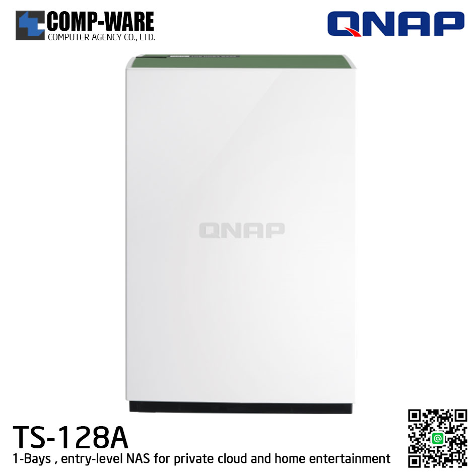QNAP NAS (1-Bay) TS-128A (1GB DDR4 RAM) Realtek Quad-Core ,no HDD