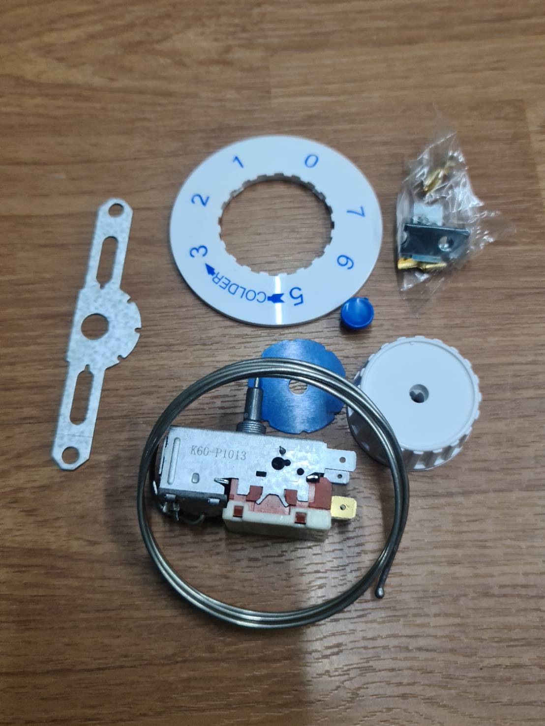 0000731 เทอร์โมสตัท ตู้เย็น Sanyo Singer ซันโย ซิงเกอร์ Whirlpool VP4 กดละลาย พร้อมชุด