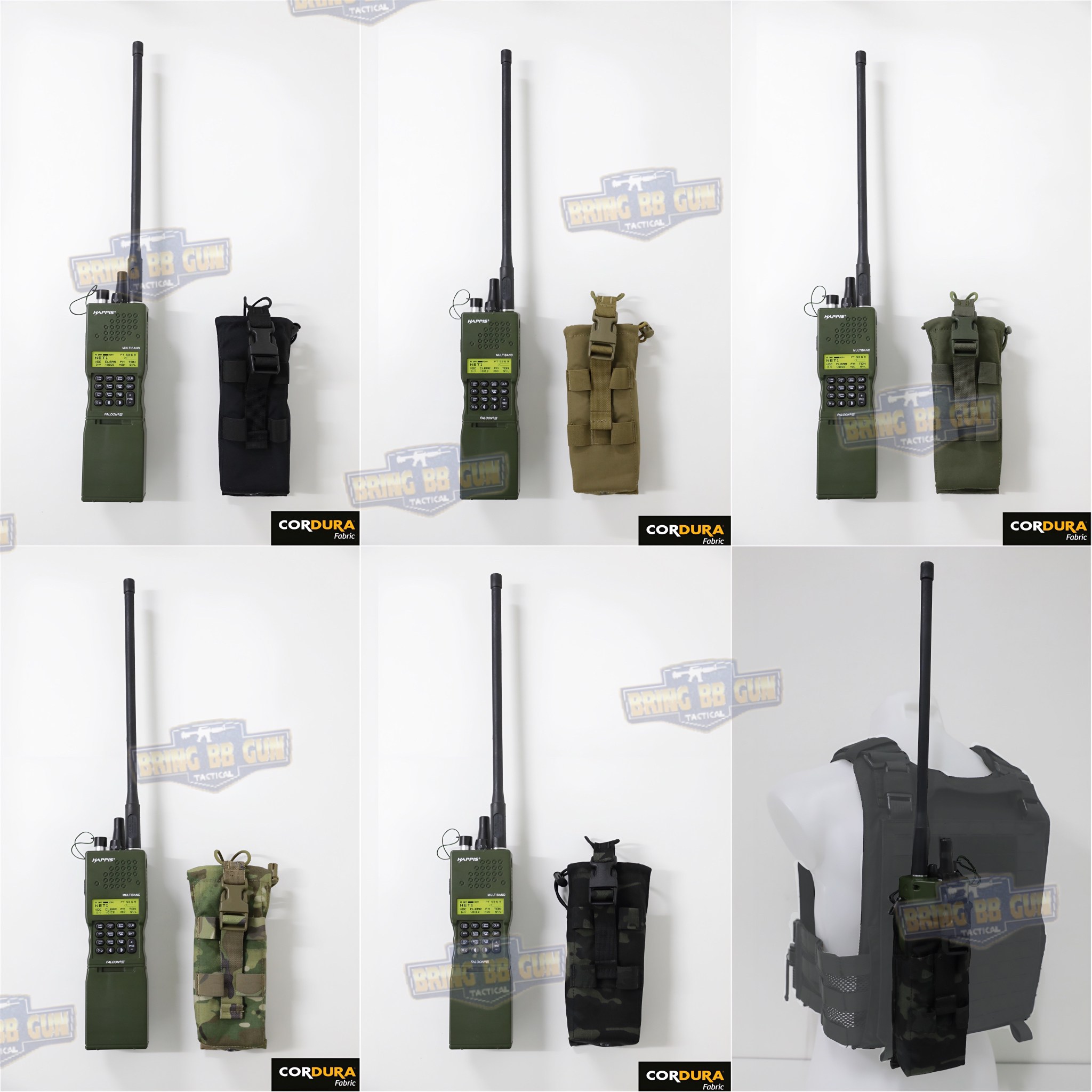 เพ้าวิทยุสื่อสาร สำหรับวิทยุ PRC-152 ซองวิทยุสื่อสารแบบผ้า (PRC-152 drop-down Radio Pouch) (Radio Holder)