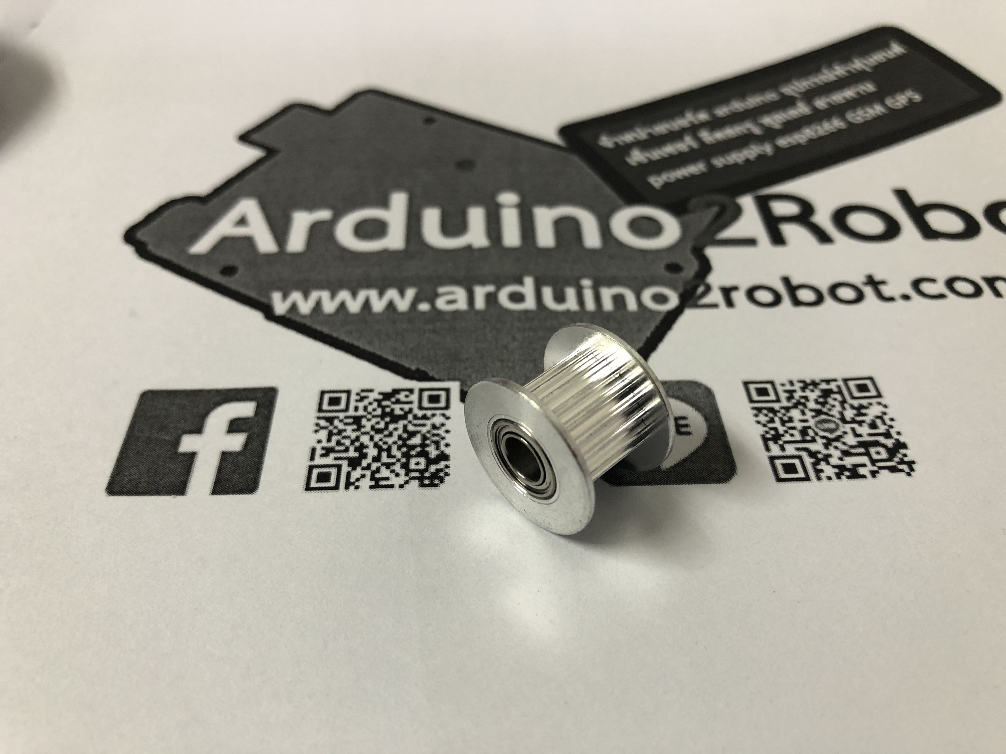 Wheel Pulley 20 ฟัน สำหรับสายพานกว้าง 10mm (ใส่แกน 5mm)