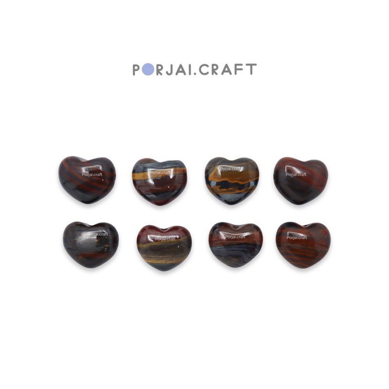 Tiger Iron Heart Beads ลูกปัดหัวใจไทเกอร์ไอออน 14mm