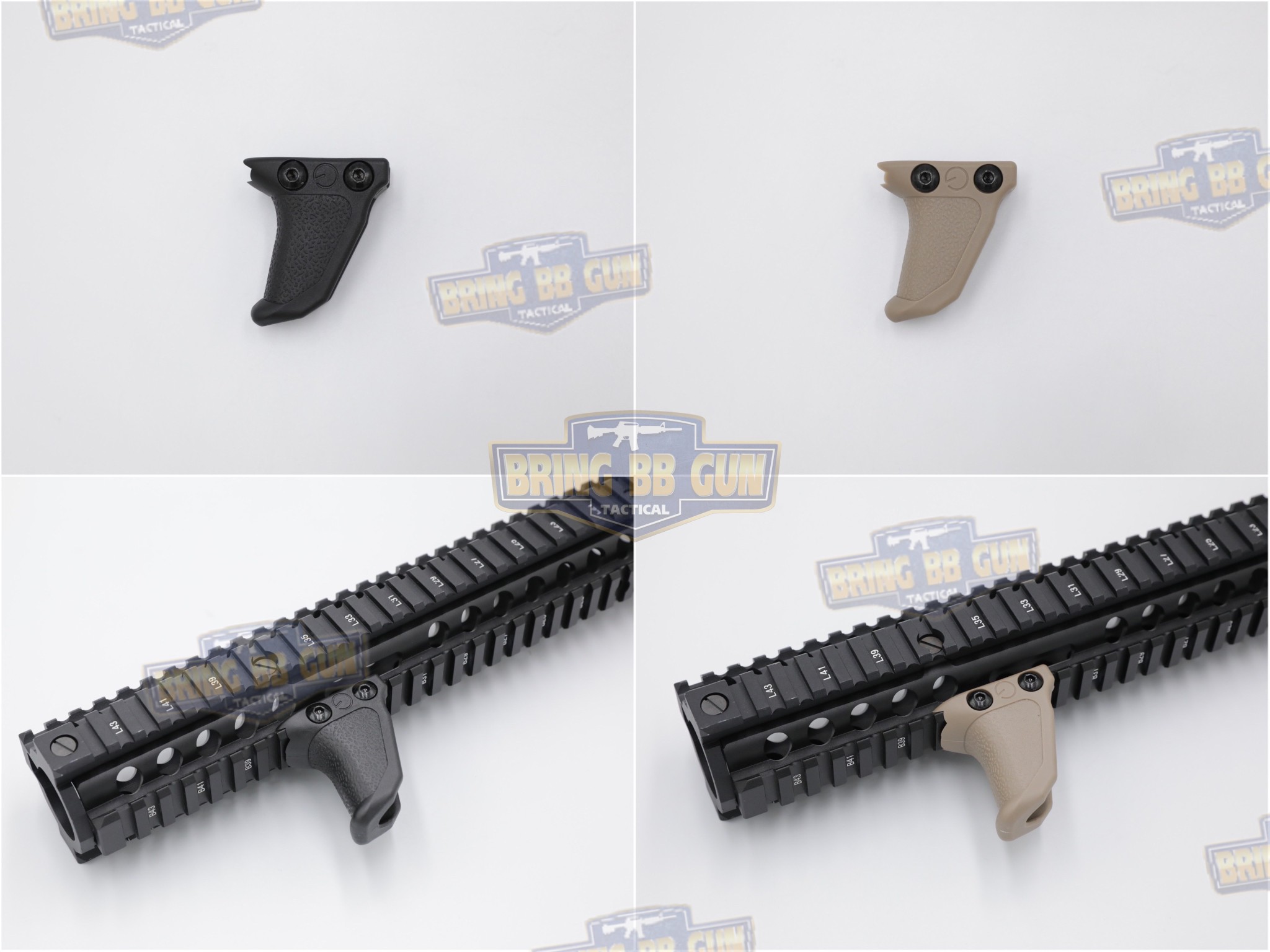 กริ๊ปมือหน้าทรง Emissary Development Handbrake รุ่น Picatinny (ราง 20mm.) (Angled Foregrip) (ใช้ได้กับชุดหน้าระบบราง Picatinny เท่านั้น)