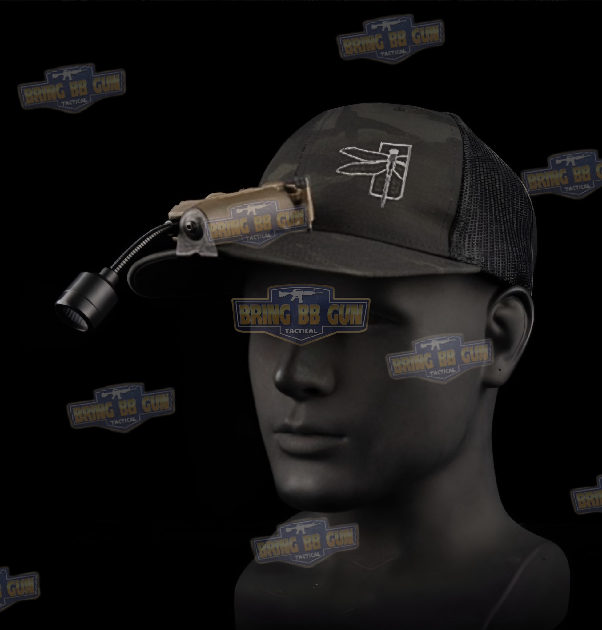 ไฟฉายติดหมวก Sidewinder Stalk (Military Helmet Light System with Flexible Stalk) (ไฟฉายติดหมวกทรงStreamlight)