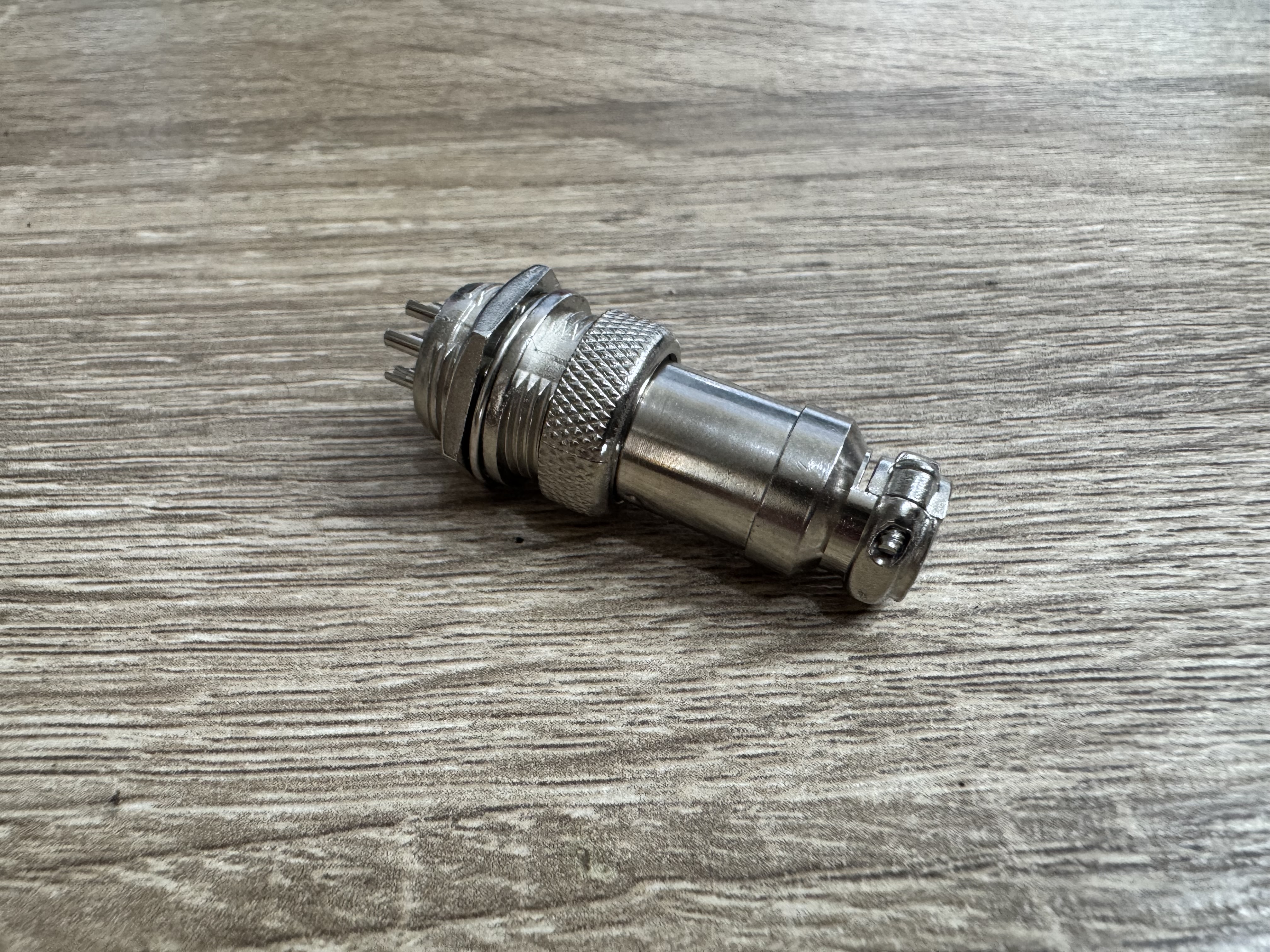 ขั้วต่อสายไฟ 5 เส้น GX16 5 Pin Male & Female 16mm L70-78 Circular Aviation Socket Plug Wire Panel Connector for diy (1 ชุด)