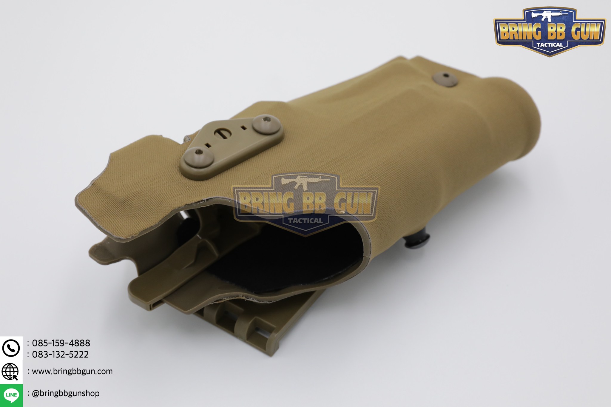 ซองปืนพกนอกปลดนิ้วโป้ง สำหรับGlock และ ไฟฉาย (Glock 17 + X300) ◼ มือขวา ◼