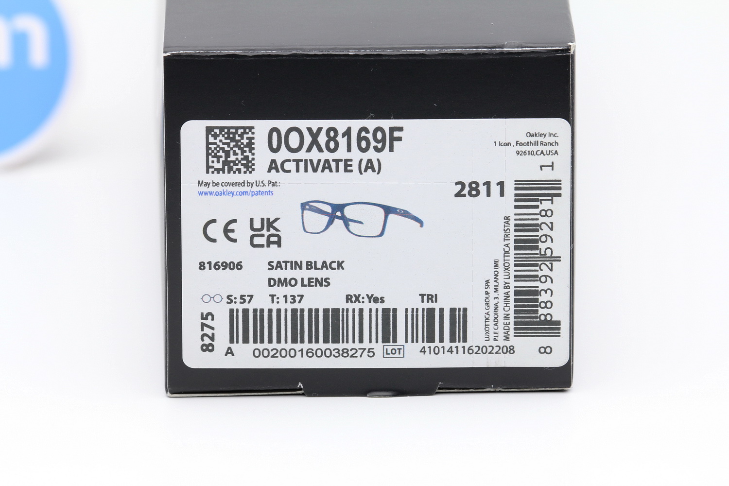 Oakley Activate OX8169F-06 (Asian Fit)