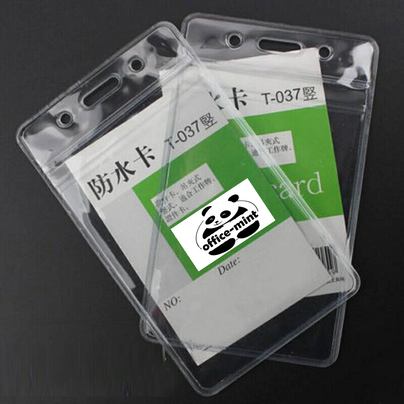 ป้ายชื่อพนักงานและบัตรพนักงานซิปกันน้ำ ขนาด 6.5x9.5ซม