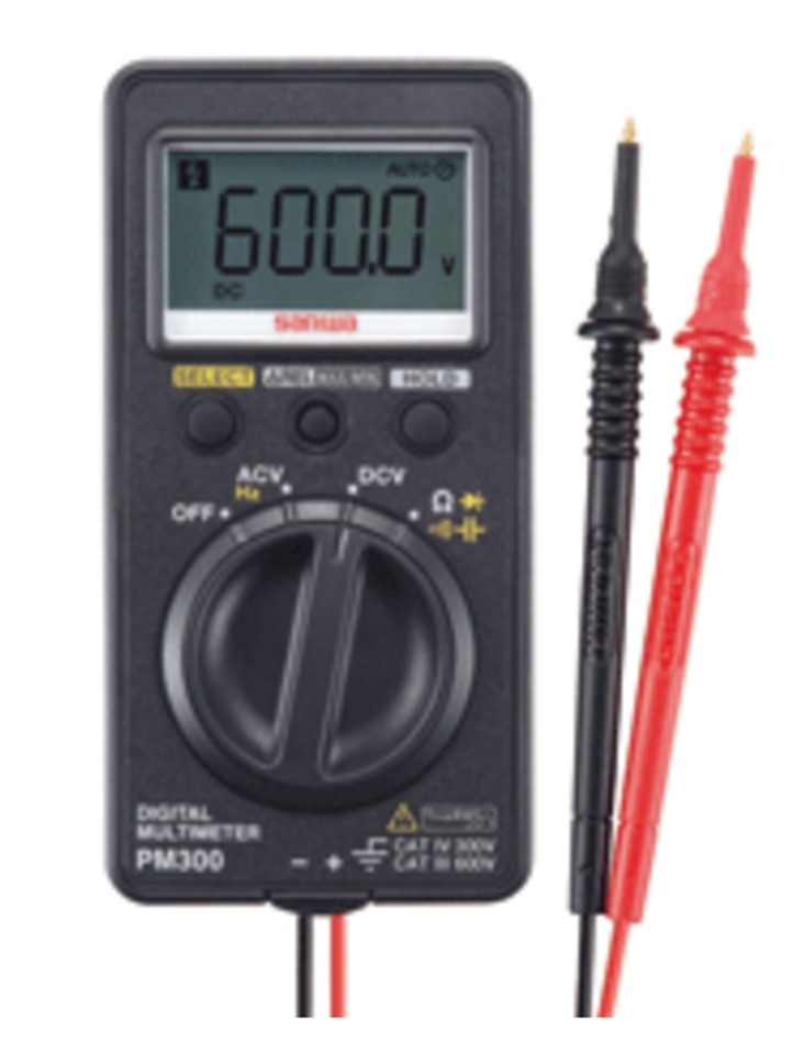 Sanwa digital Multimeters PM300 แบบ พกพา ขนาดเล็กกะทัดรัด พร้อม TRUE RMS