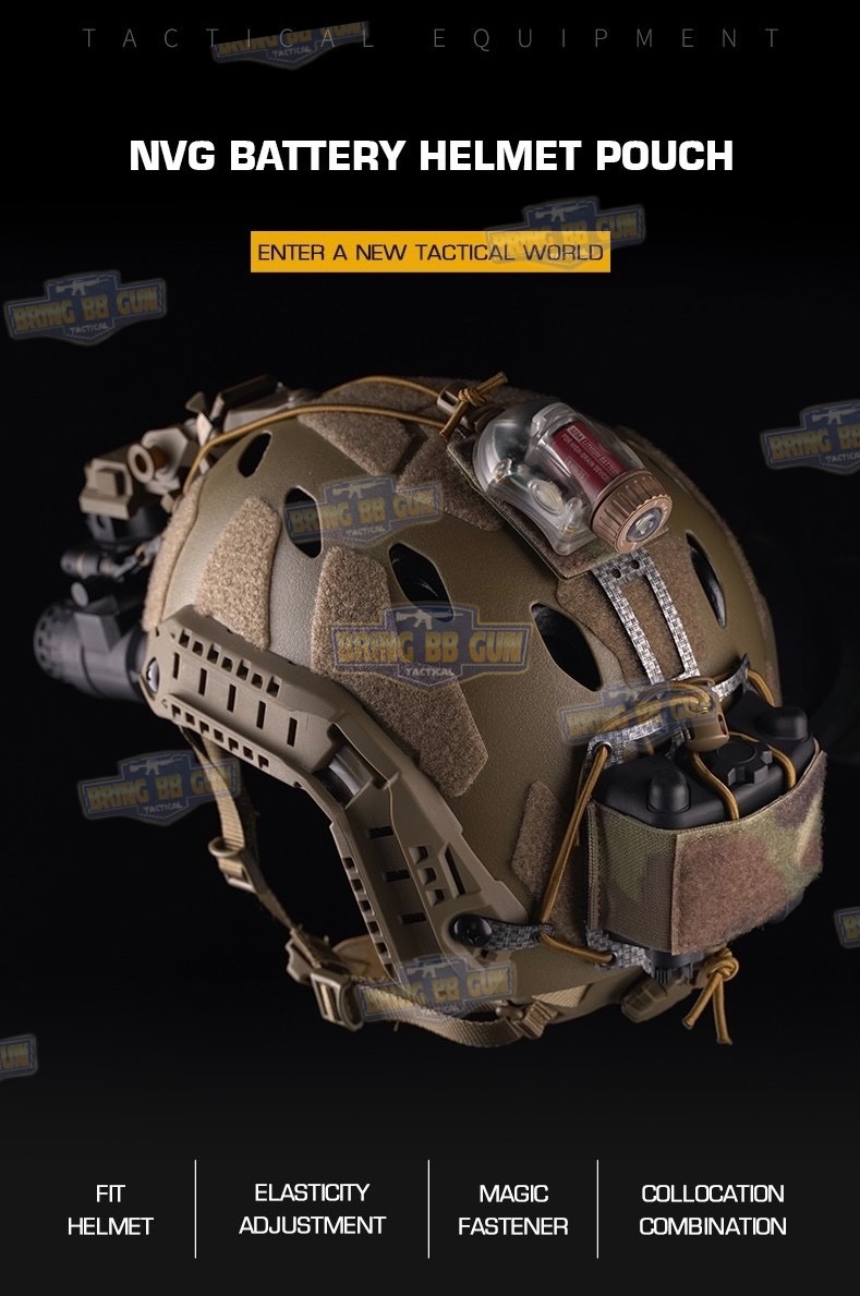 FRO PVS31 Battery Retention System (เพ้าเก็บแบตเตอรี่ไนท์วิชั่นติดหมวก Fast) (NVG Battery Helmet Pouch) (FERROR) (FRO)