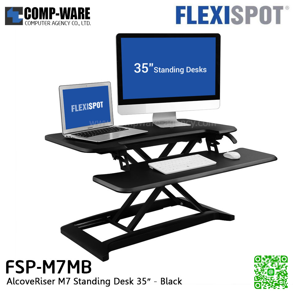 Flexispot FSP-M7MB AlcoveRiser M7 Standing Desk 35″ (Black)