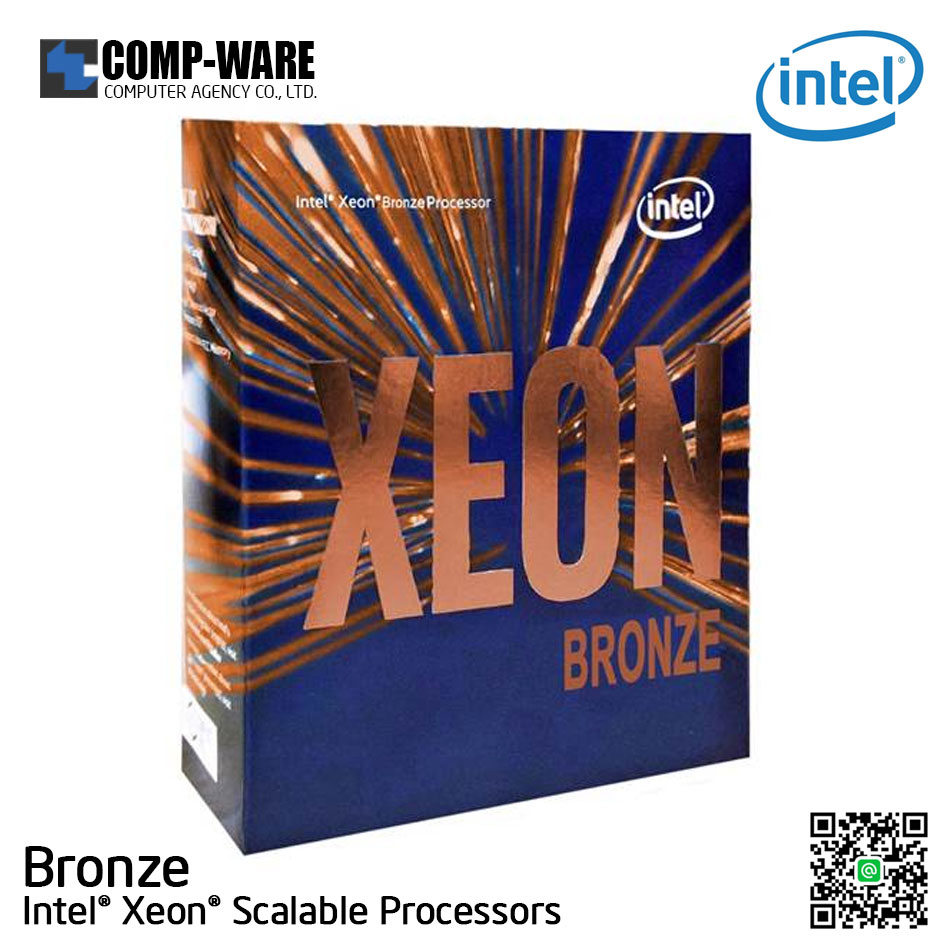Intel Xeon Bronze 3104 ( 6C/6T ) LGA3647 Scalable Processor BX806733104 without Heatsink