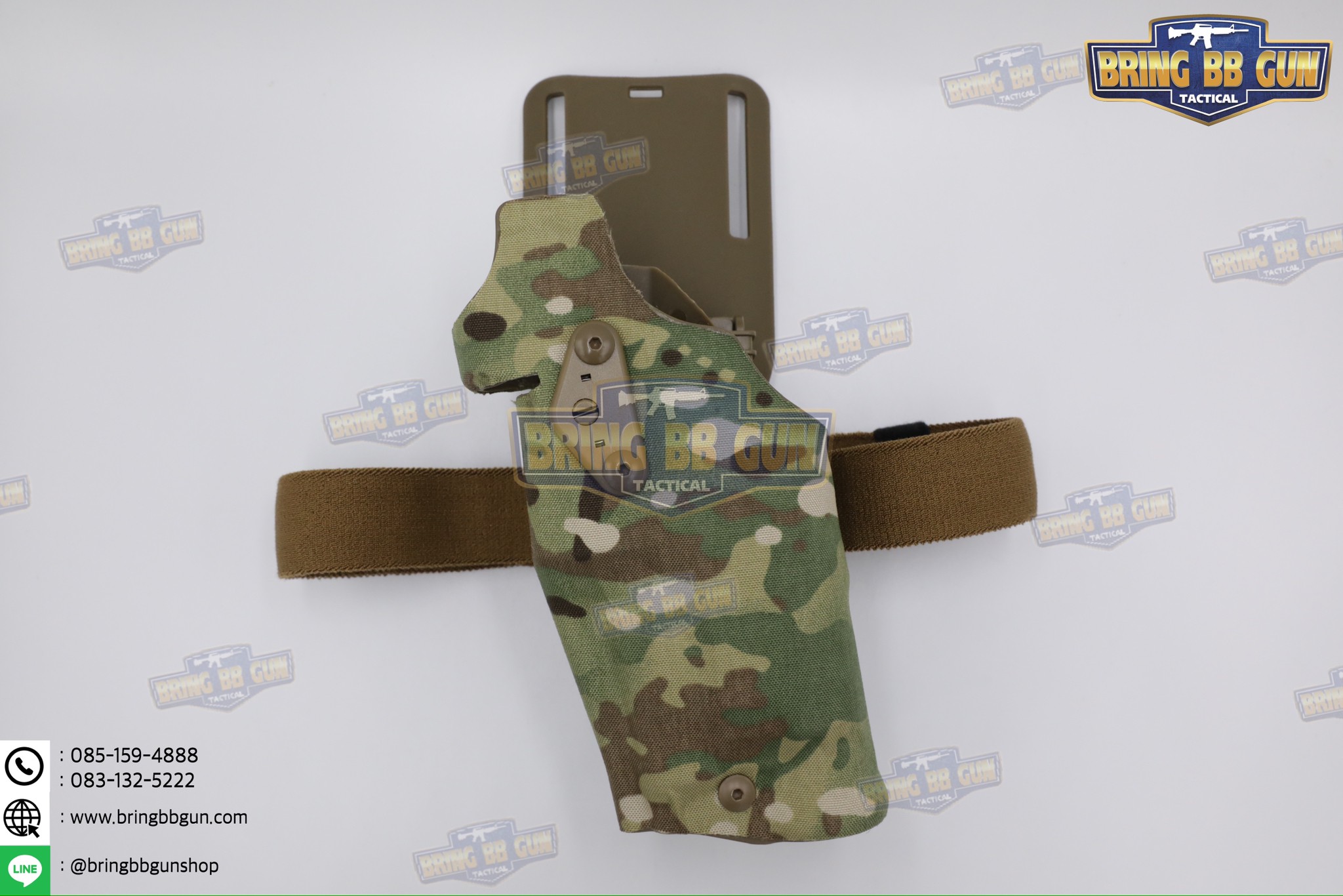 ซองปืนพกนอกปลดนิ้วโป้ง สำหรับGlock และ ไฟฉาย (Glock 17 + X300) ◾มือซ้าย◾