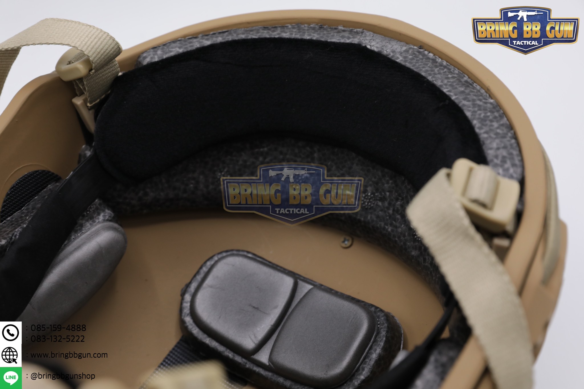 หมวก Fast ปรับท้ายทอยได้(หมวกฟาส) (Fast Helmet MH type) รุ่น Upgrade Version No holes ปรับรัดท้ายทอย