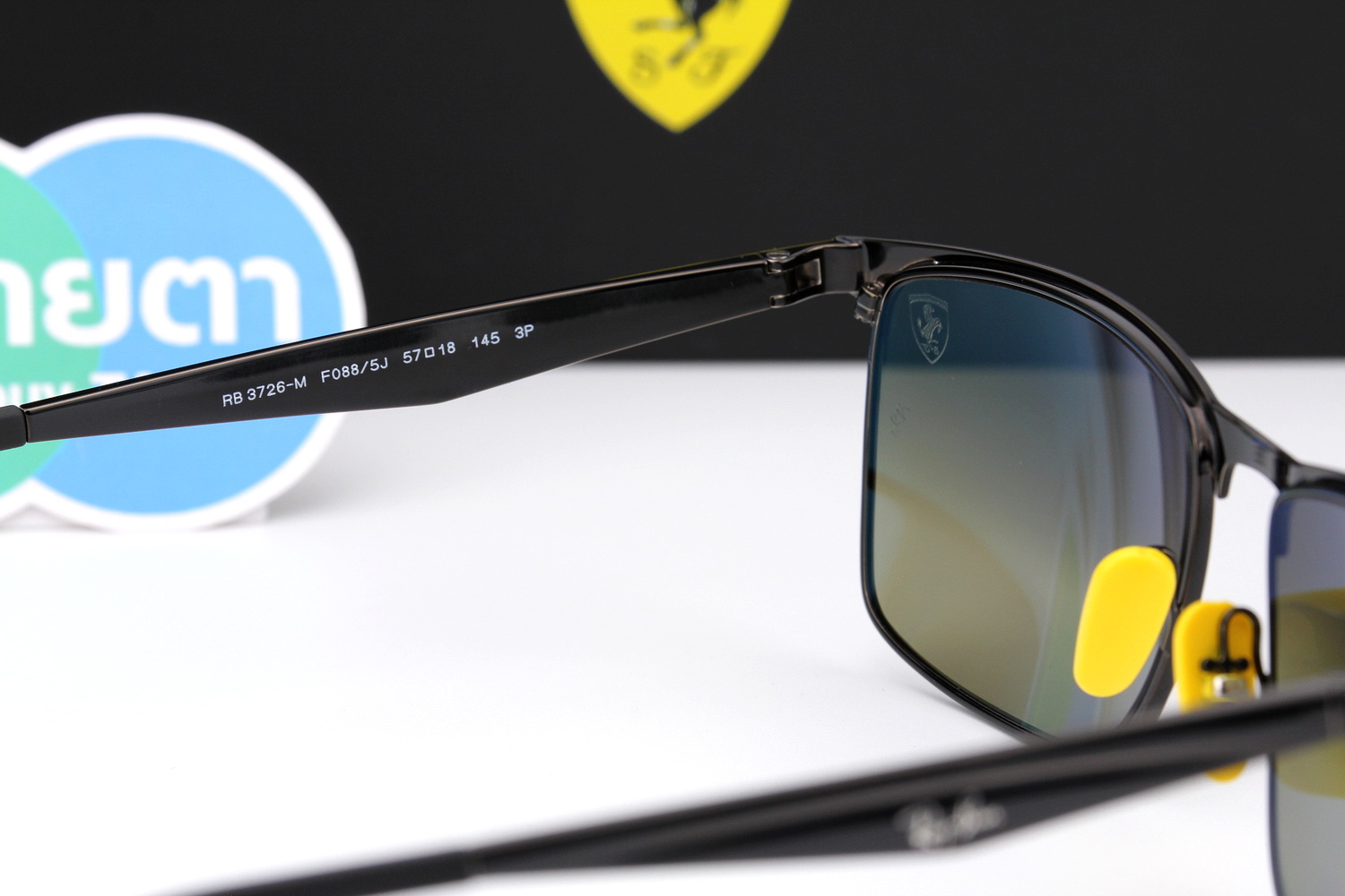 RayBan Ferrari Collection RB3726M F088/5J Polarized Lens